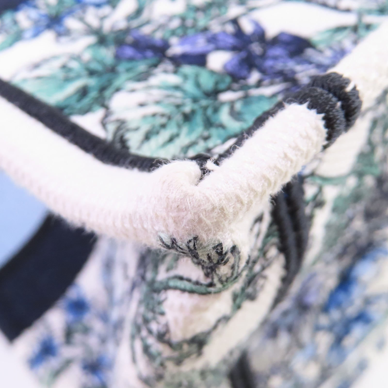 Dior 帆布Medium Dior Book Tote Bag白色/藍色