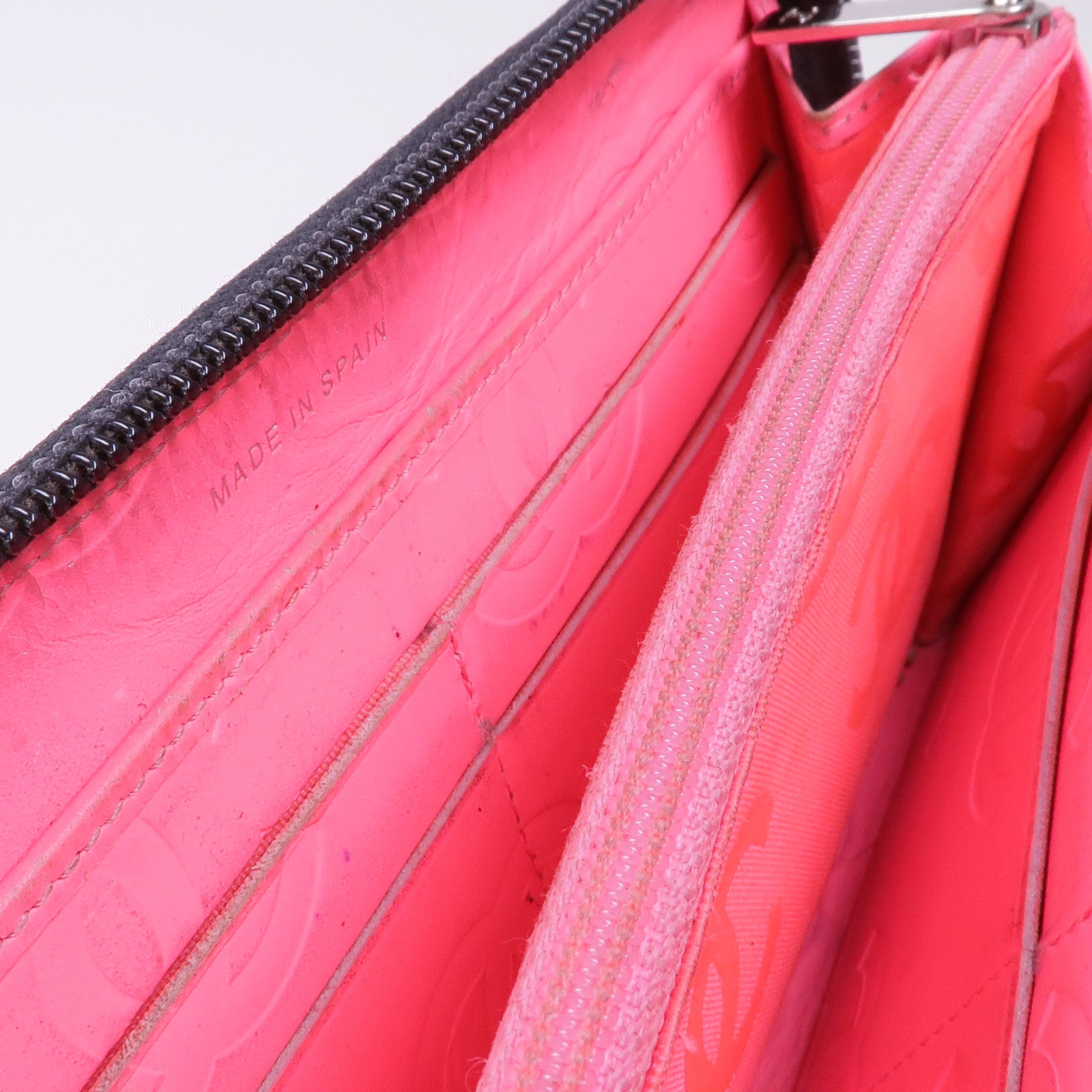 CHANEL 牛皮皮革Cambon Long Wallet銀扣長錢包