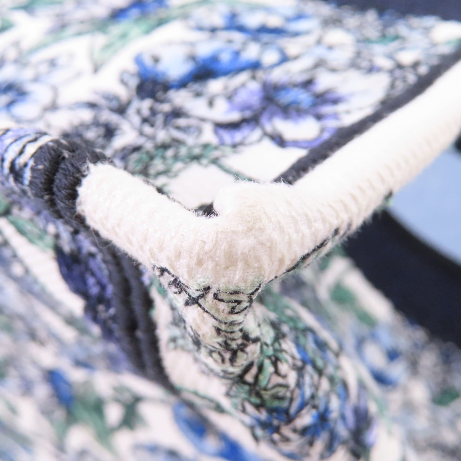 Dior 帆布Medium Dior Book Tote Bag白色/藍色