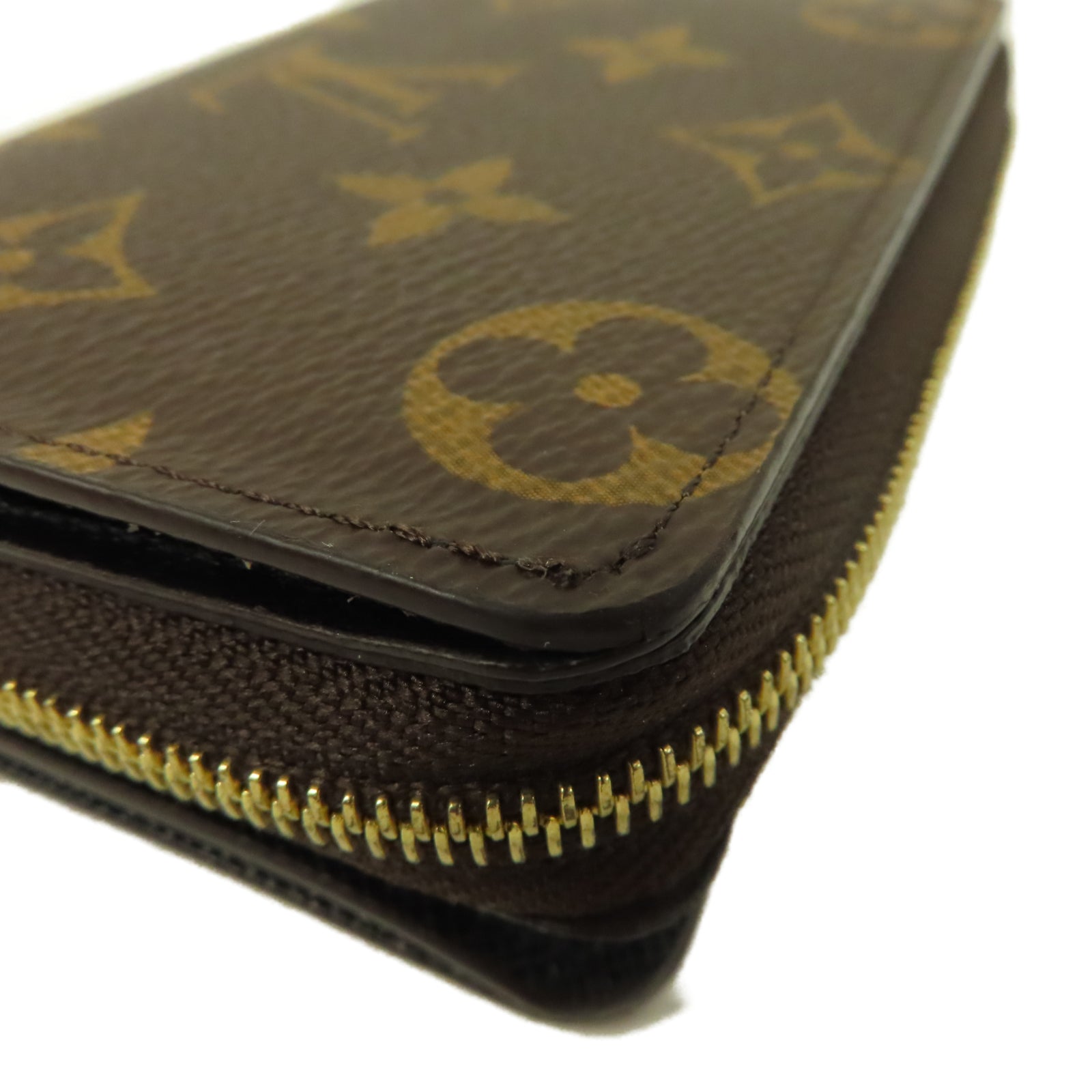 LOUIS VUITTON Monogram/Monogram Reverse Lou Wallet金扣錢包啡色