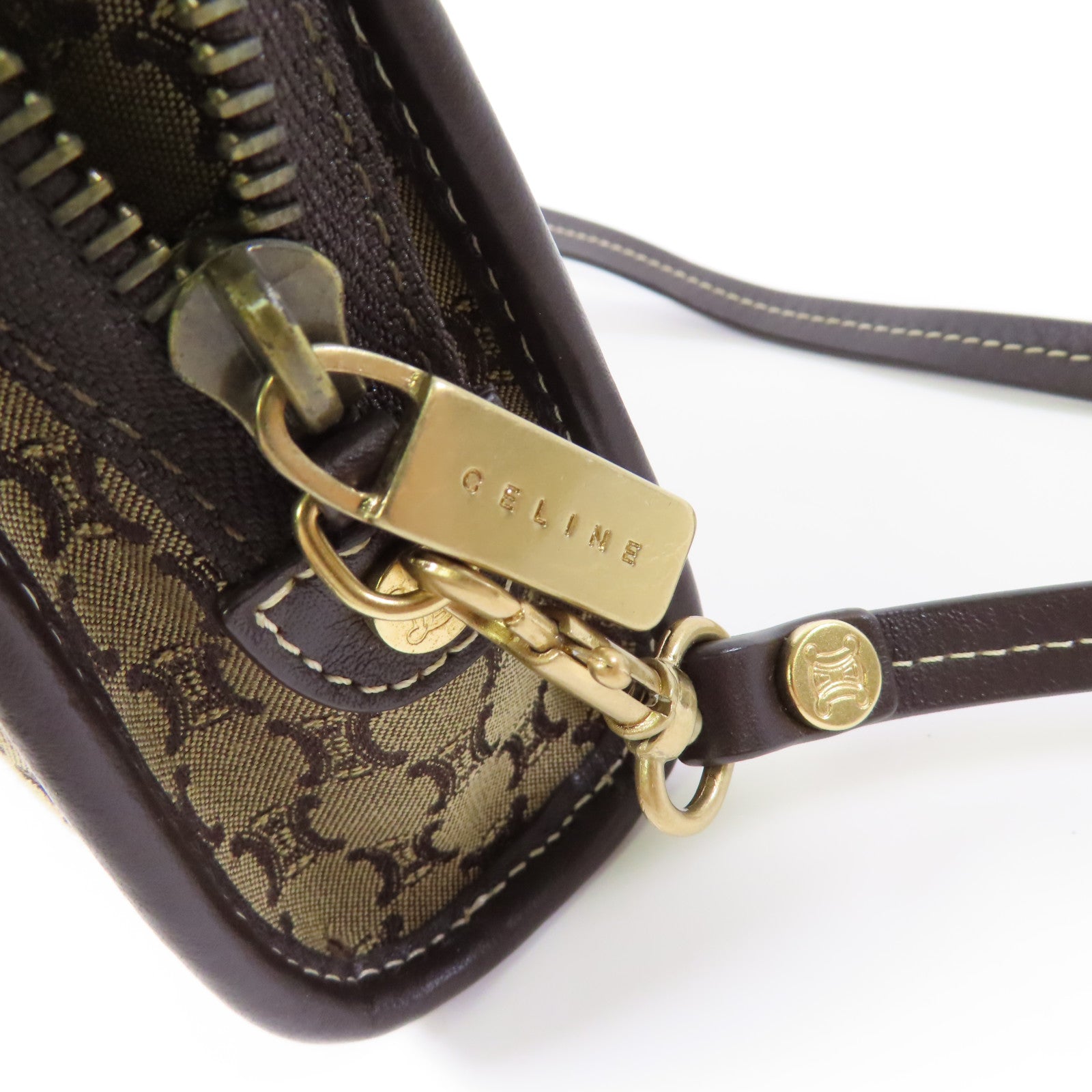 CELINE 帆布Hand Bag金扣手挽袋