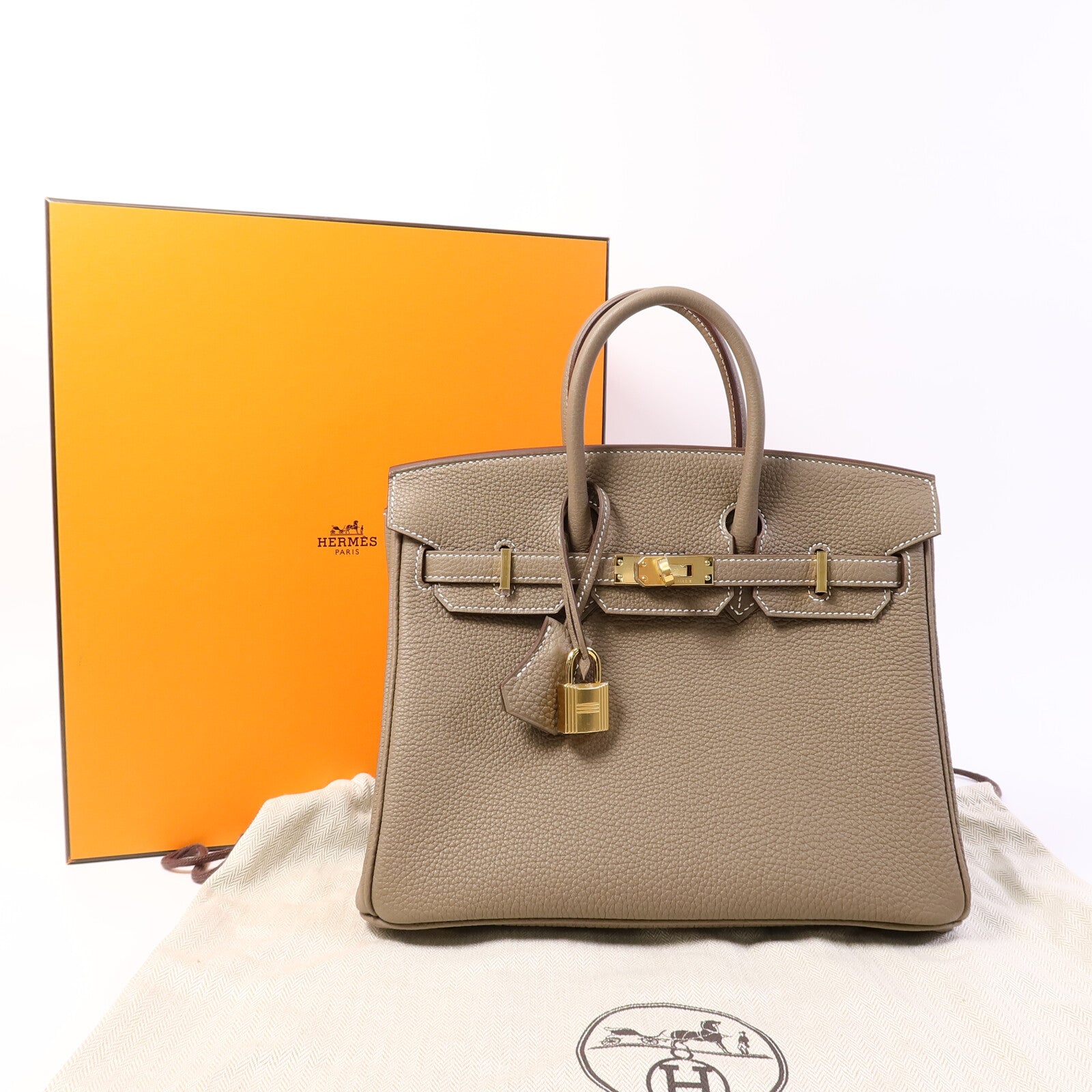 HERMES Togo皮革Birkin 25手挽袋