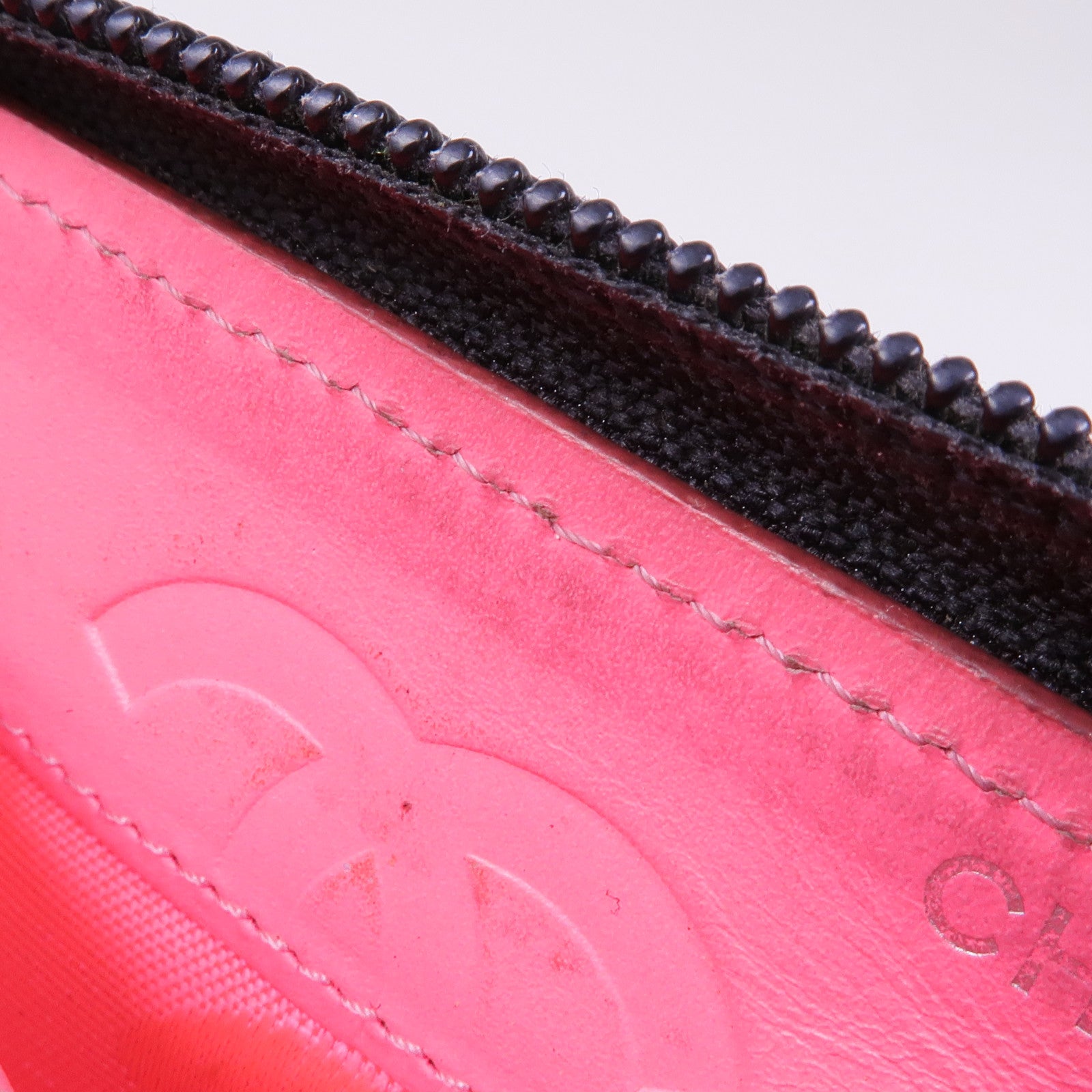 CHANEL 牛皮皮革Cambon Long Wallet銀扣長錢包