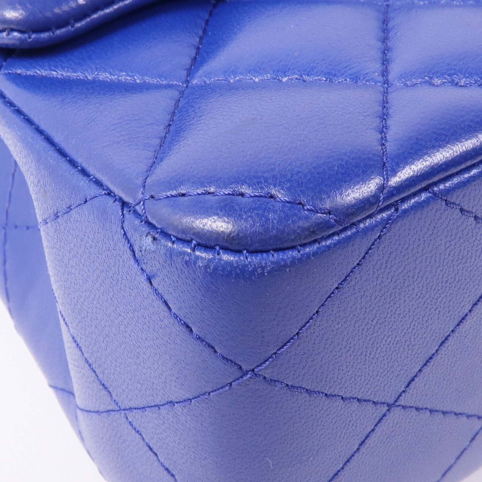 CHANEL 羊皮皮革Mini Classic 20銀扣鏈帶肩背袋