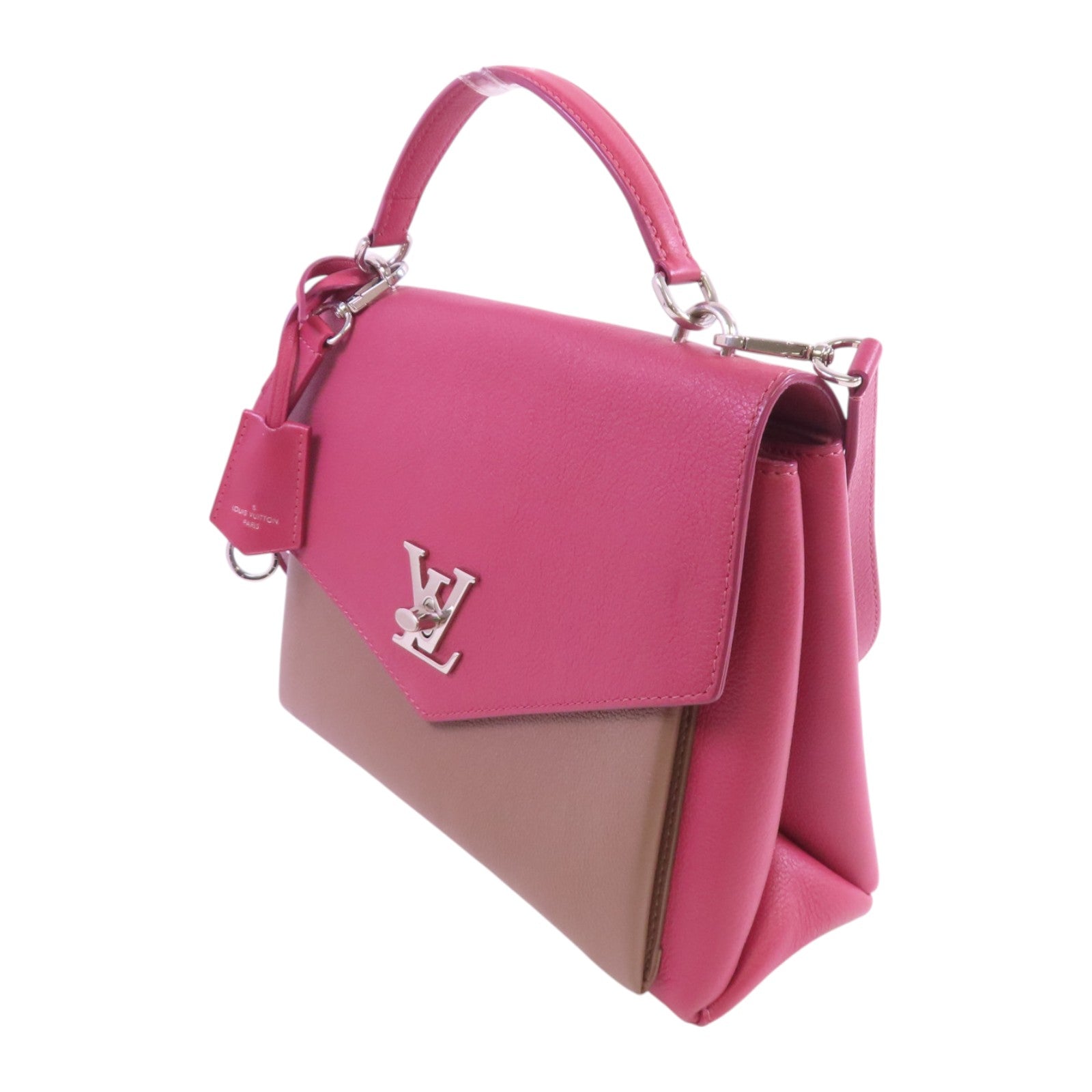 LOUIS VUITTON LV SHW My Lockme Handbag Shoulder Bag Calfskin Leather M51490