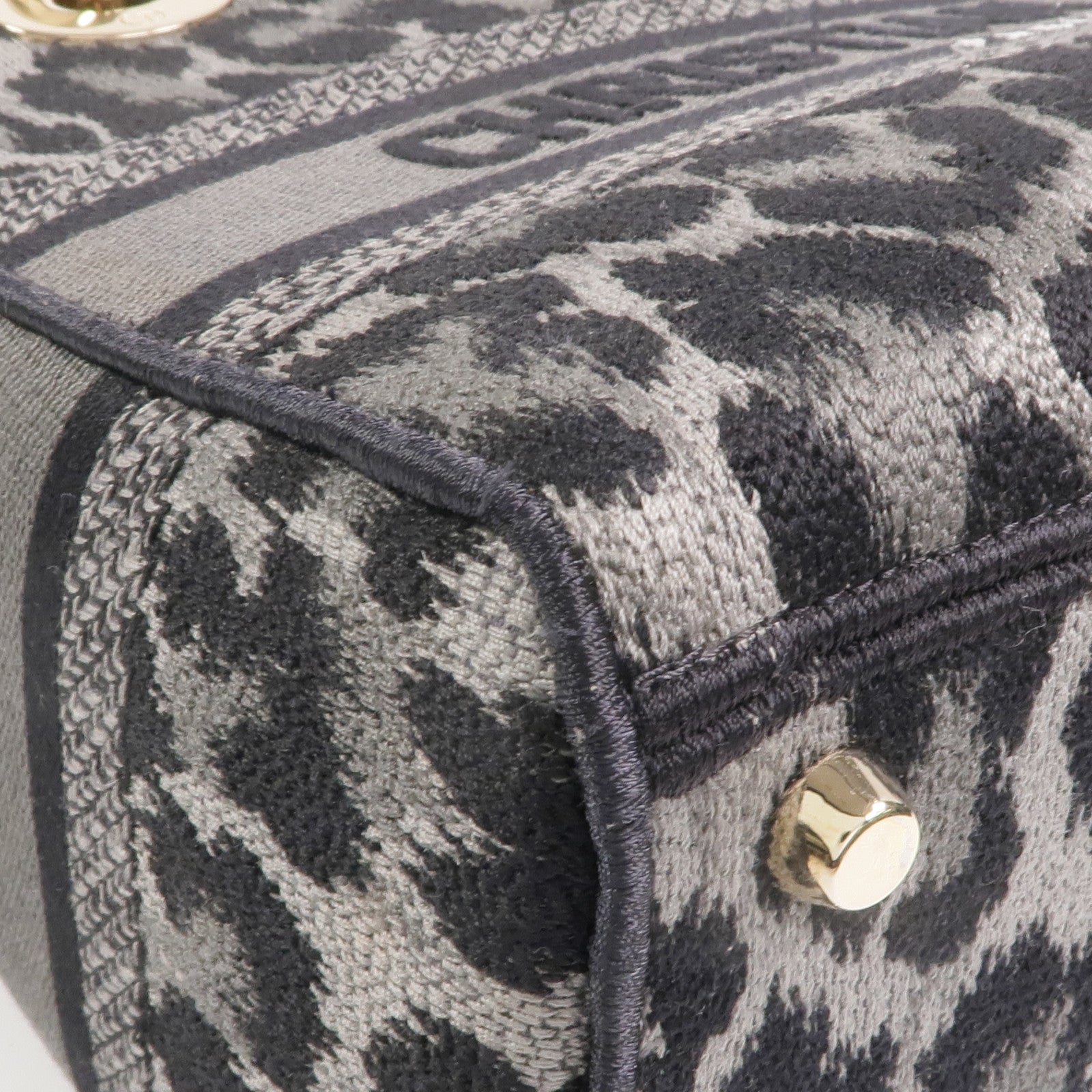 Dior 帆布Lady D-Lite金扣手挽肩背兩用袋