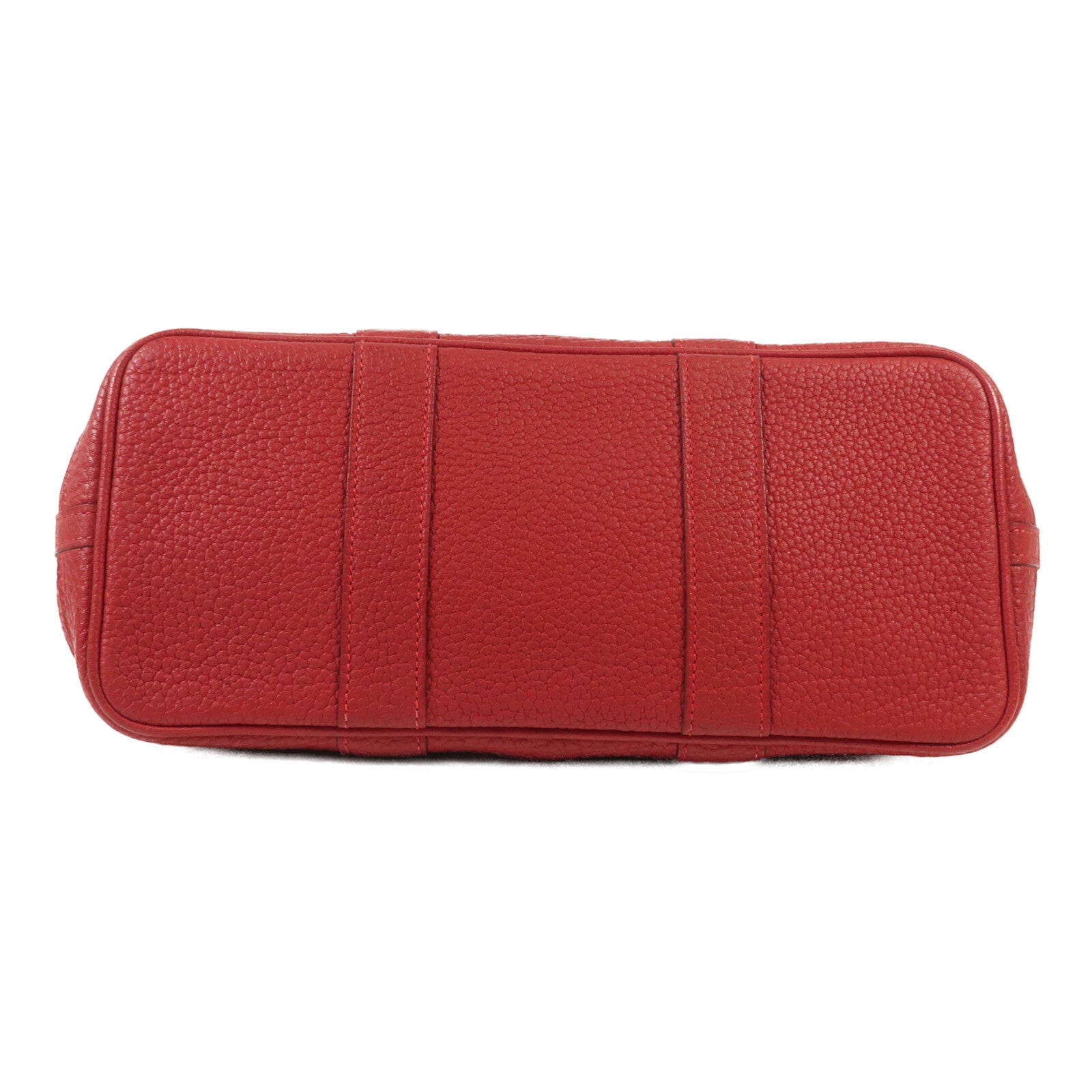 HERMES Negonda皮革Garden Party TPM銀扣手挽袋Bougainvillier