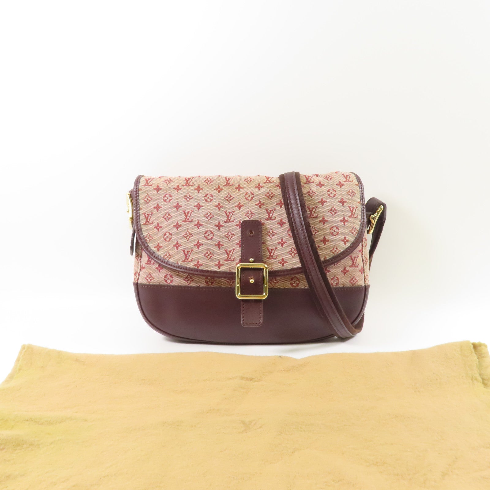 LOUIS VUITTON Monogram Mini Marjorie金扣肩背袋