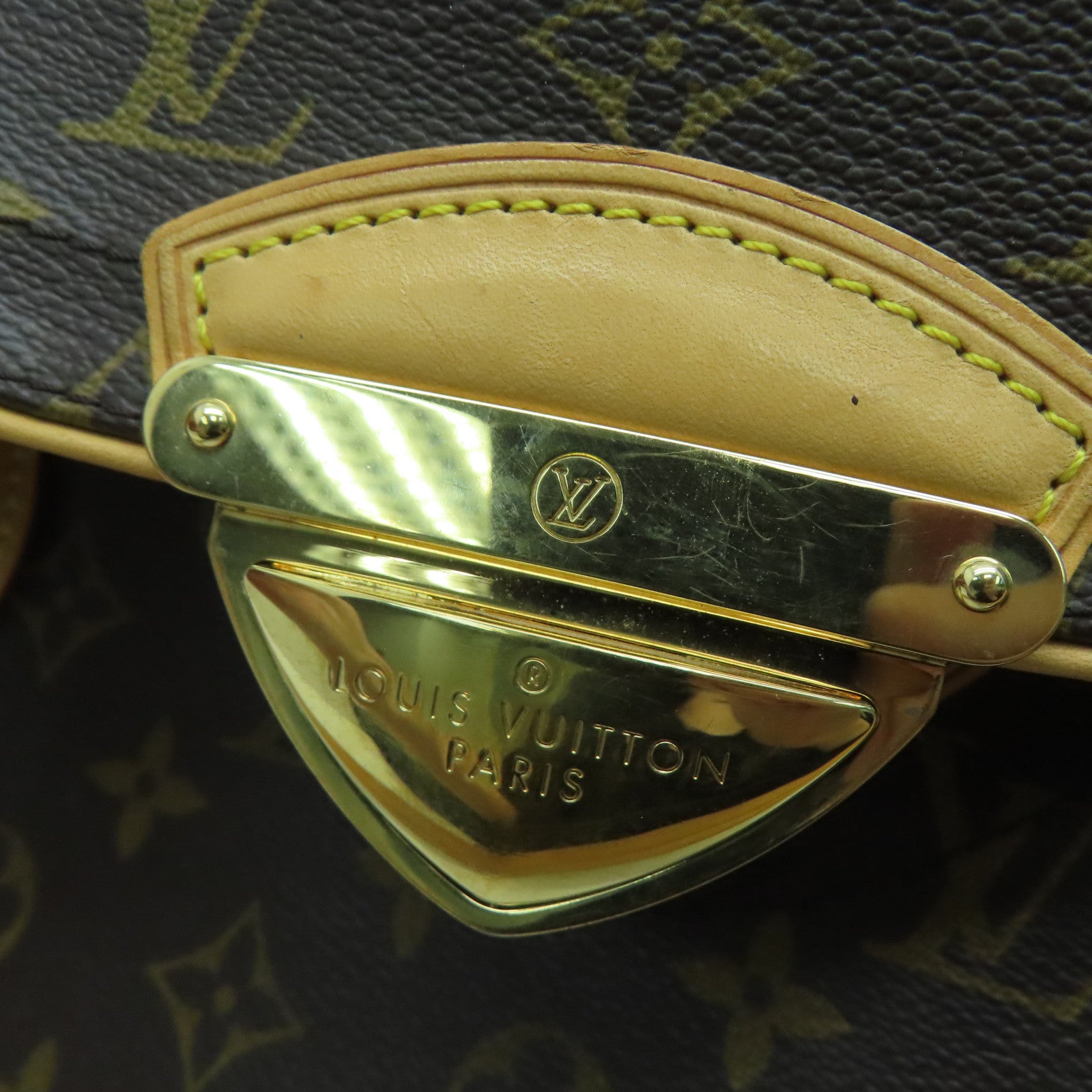 LOUIS VUITTON Monogram Beverly GM金扣手挽袋/肩背袋啡色