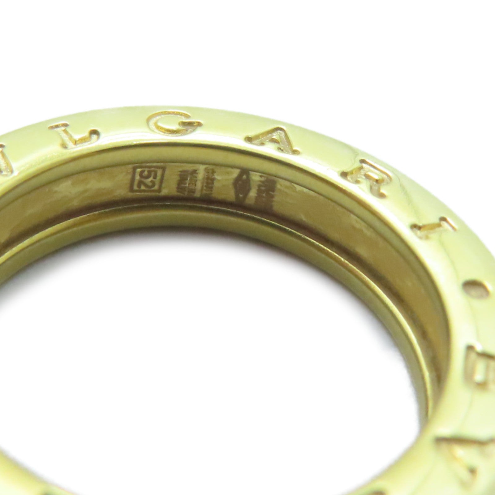BVLGARI 18K黃金B-zero1 Ring XS金戒指BVLGARI#52/US#6
