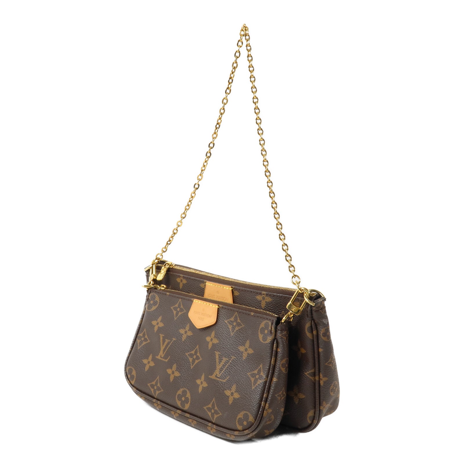 LOUIS VUITTON Monogram Multi Pochette Accessoires鏈帶手挽肩背兩用袋