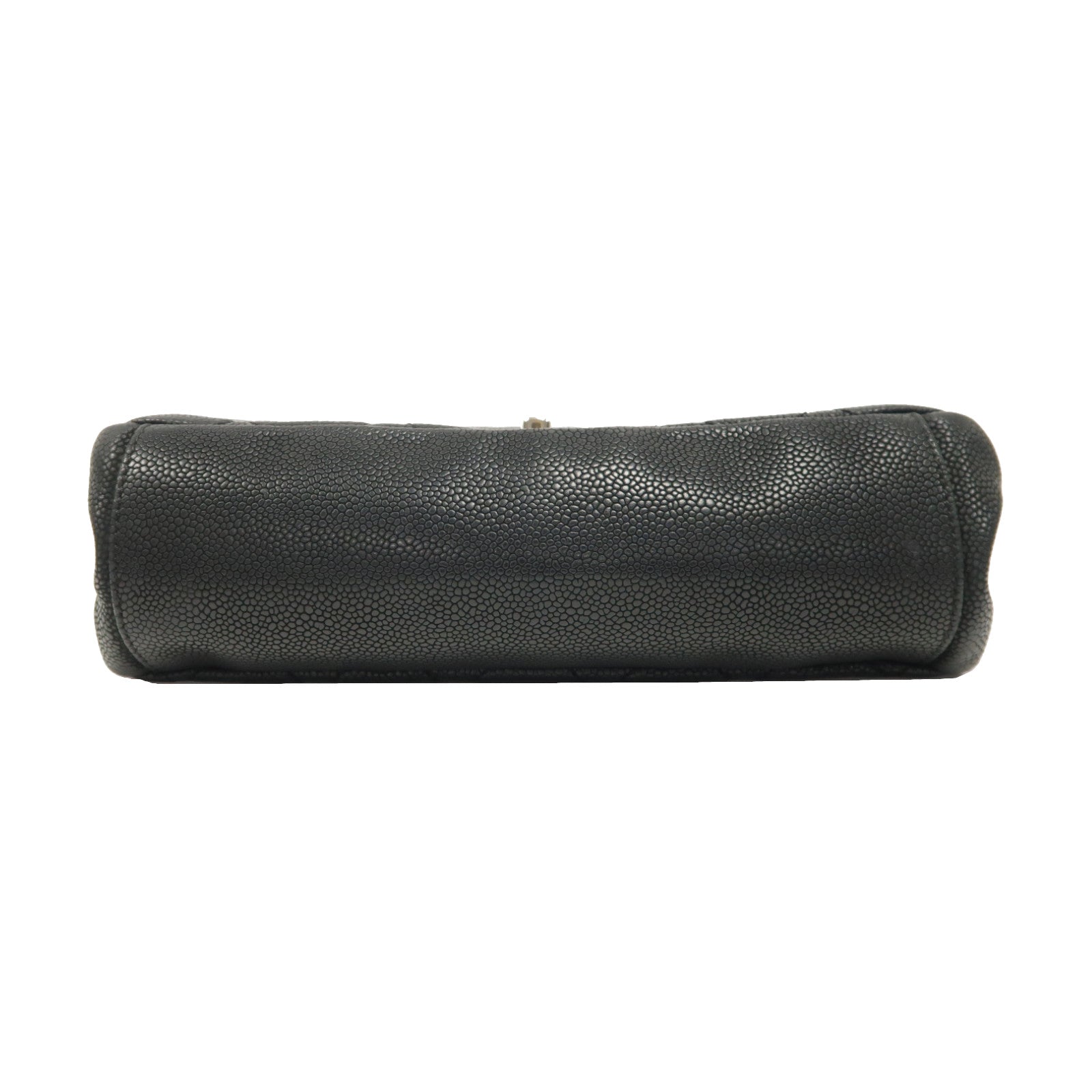 CHANEL 菱格牛皮皮革Chain Shoulder Bag金扣手挽肩背兩用袋黑色