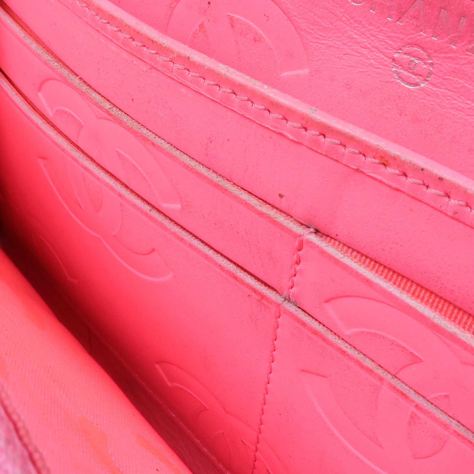 CHANEL 牛皮皮革Cambon Long Wallet銀扣長錢包