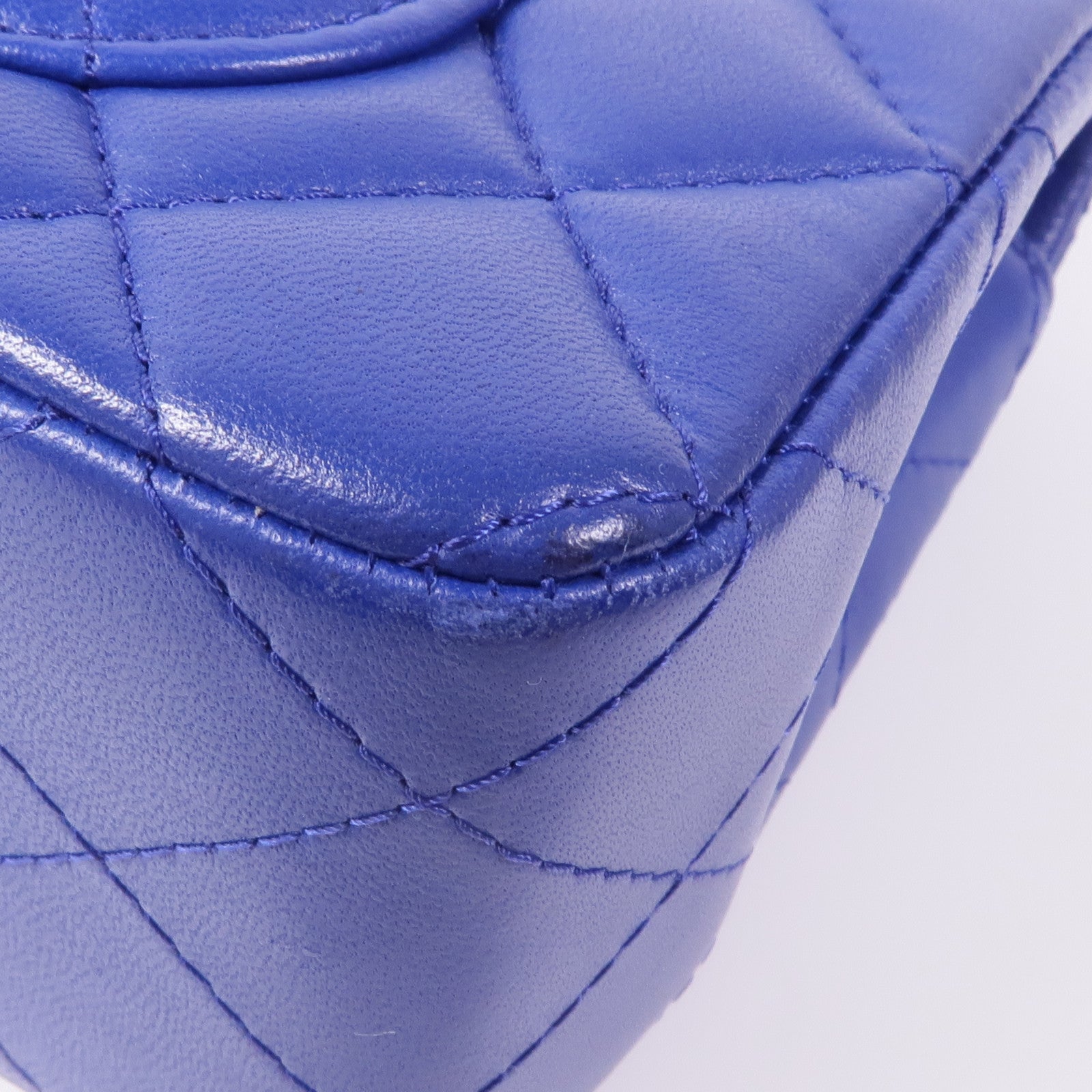 CHANEL 羊皮皮革Mini Classic 20銀扣鏈帶肩背袋