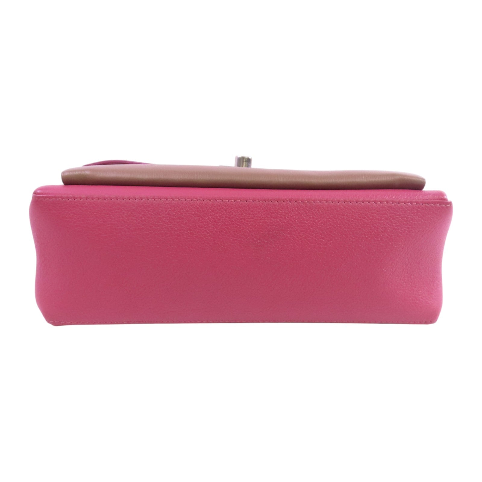 LOUIS VUITTON 牛皮普格My Lockme 2Way Shoulder Bag銀扣手挽肩背兩用袋