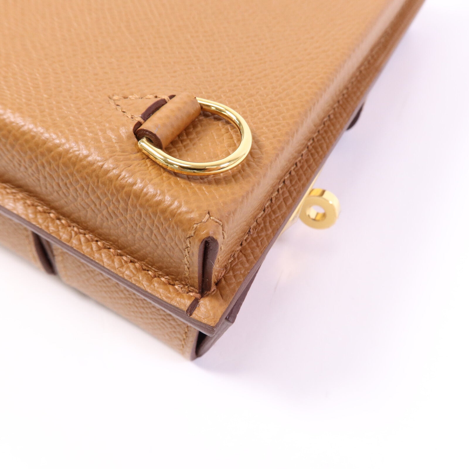 HERMES Epsom皮革Pochette Kelly Multipocket金扣肩背袋