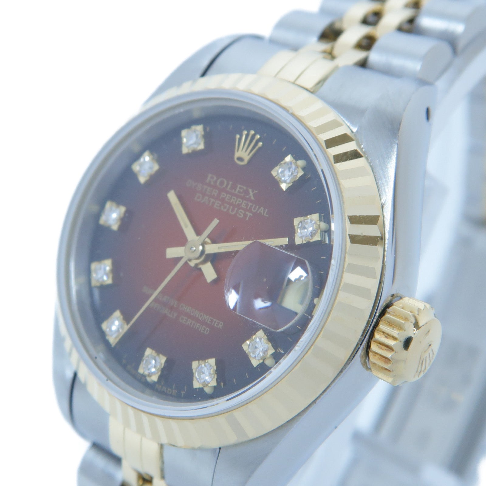 ROLEX Datejust不鏽鋼手錶自動機芯啡色