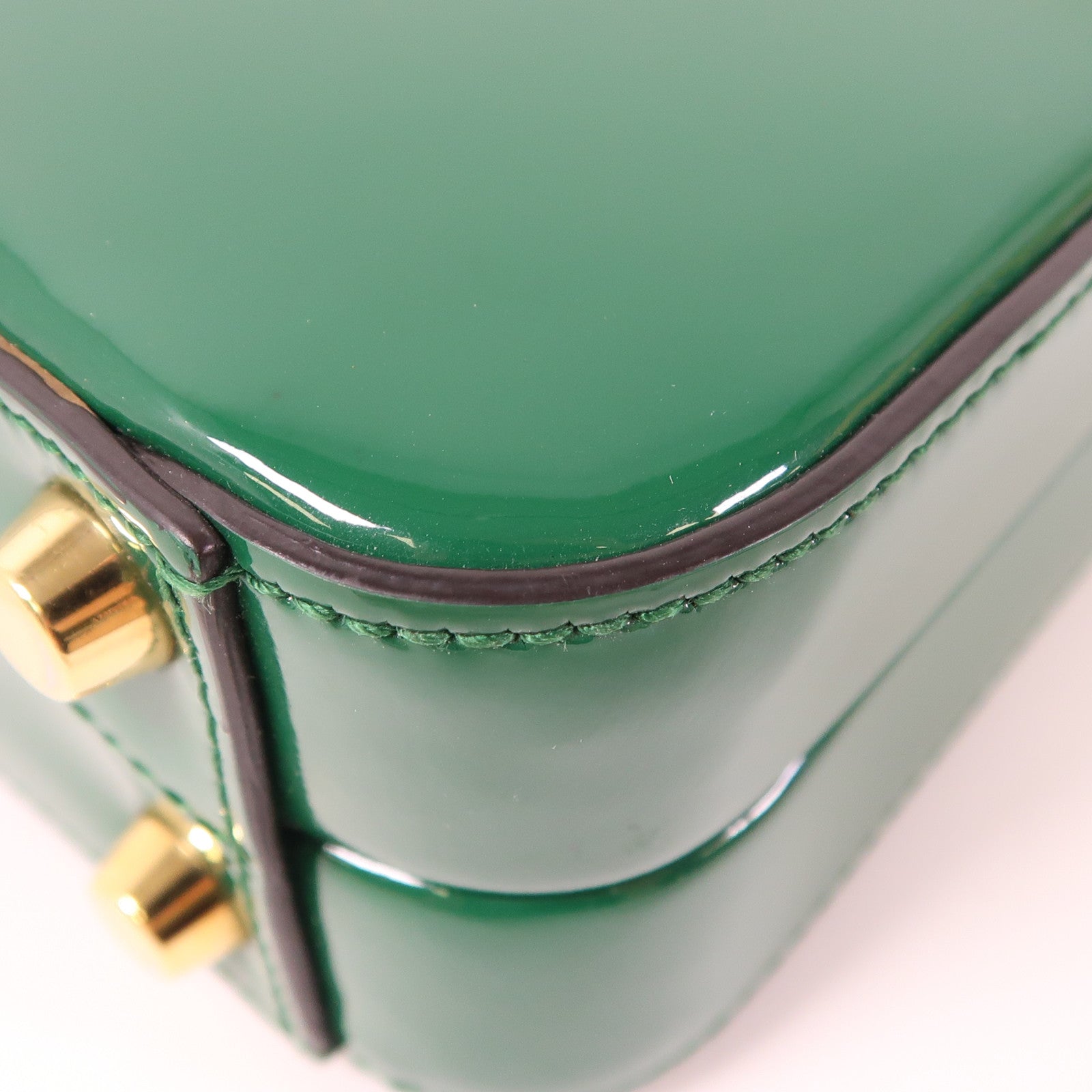 GUCCI 漆皮皮革Sylvie 1969 Bag金扣手挽肩背兩用袋