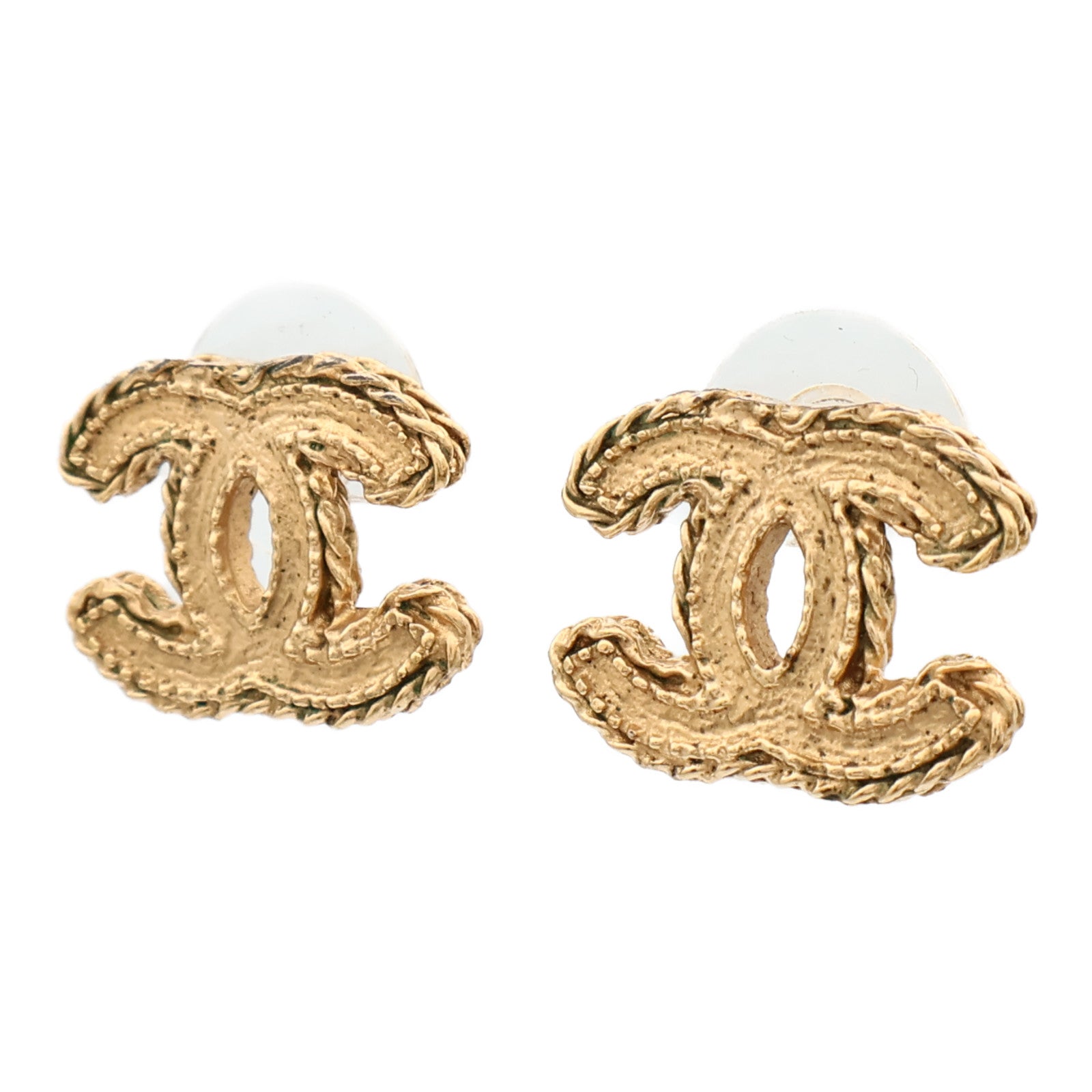 CHANEL 金屬CC Logo Earrings耳環