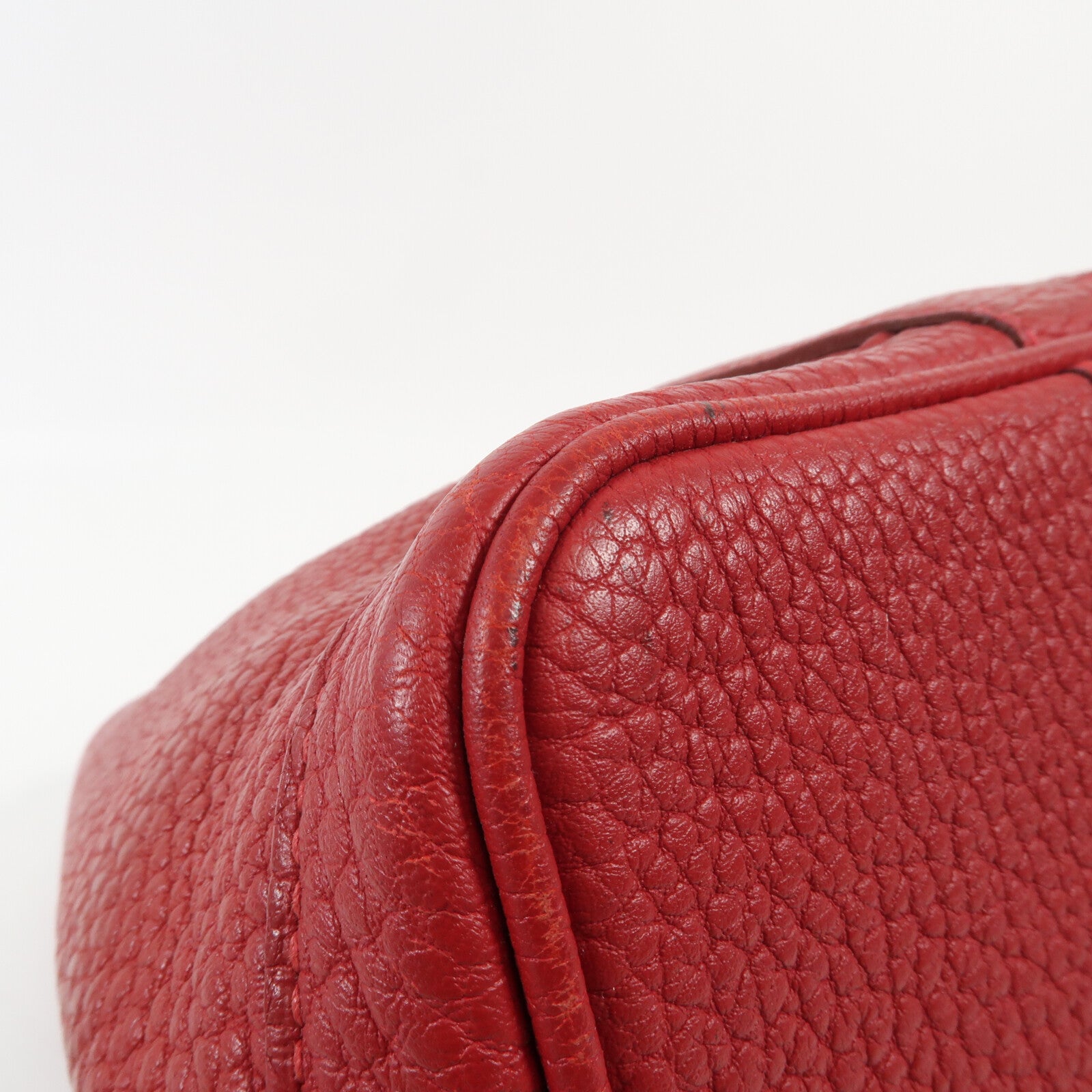 HERMES Negonda皮革Garden Party TPM銀扣手挽袋Bougainvillier