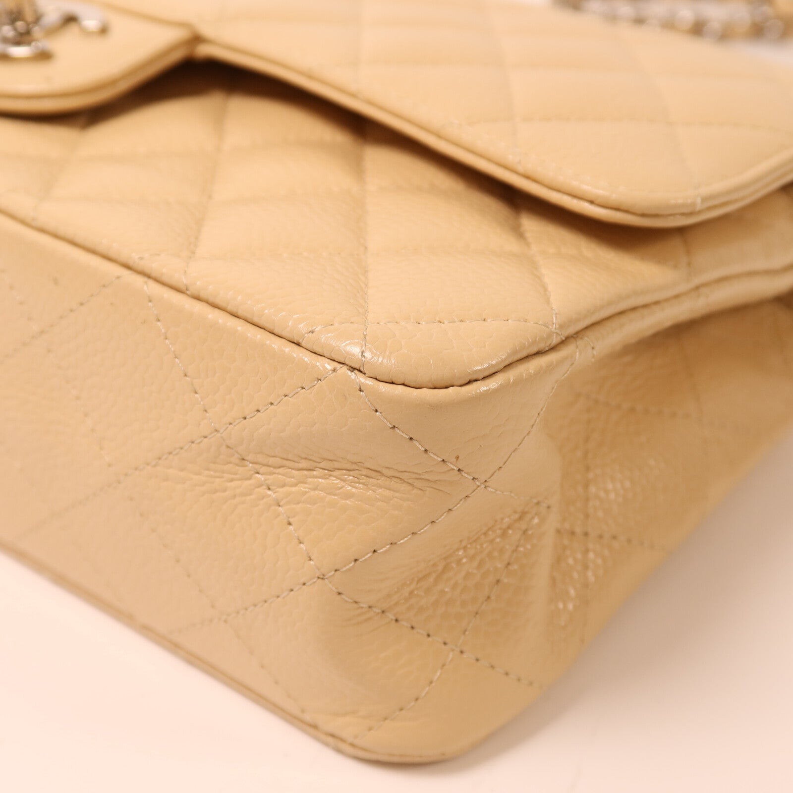 CHANEL 牛皮皮革Classic 25銀扣鏈帶肩背袋