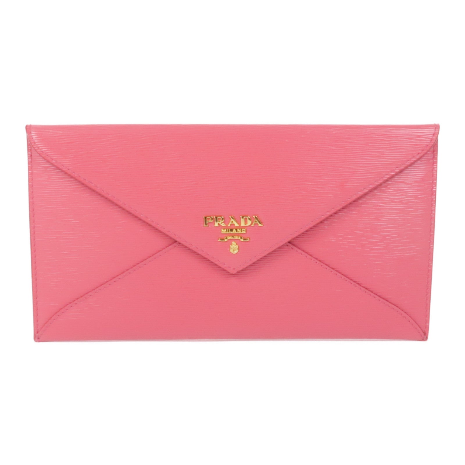PRADA 牛皮皮革Long Wallet金扣長錢包