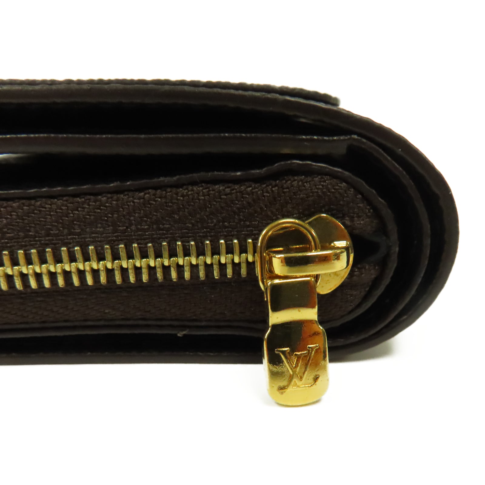 LOUIS VUITTON Monogram/Monogram Reverse Lou Wallet金扣錢包啡色