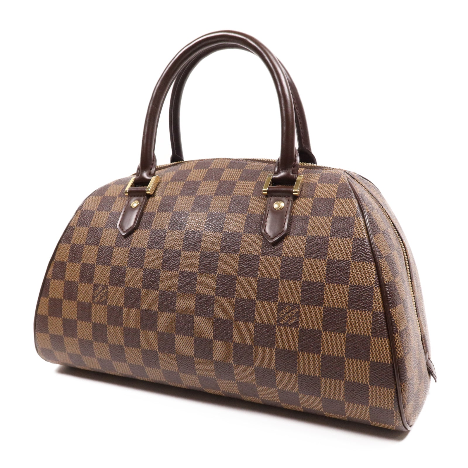 LOUIS VUITTON Damier Ribera MM金扣手挽袋