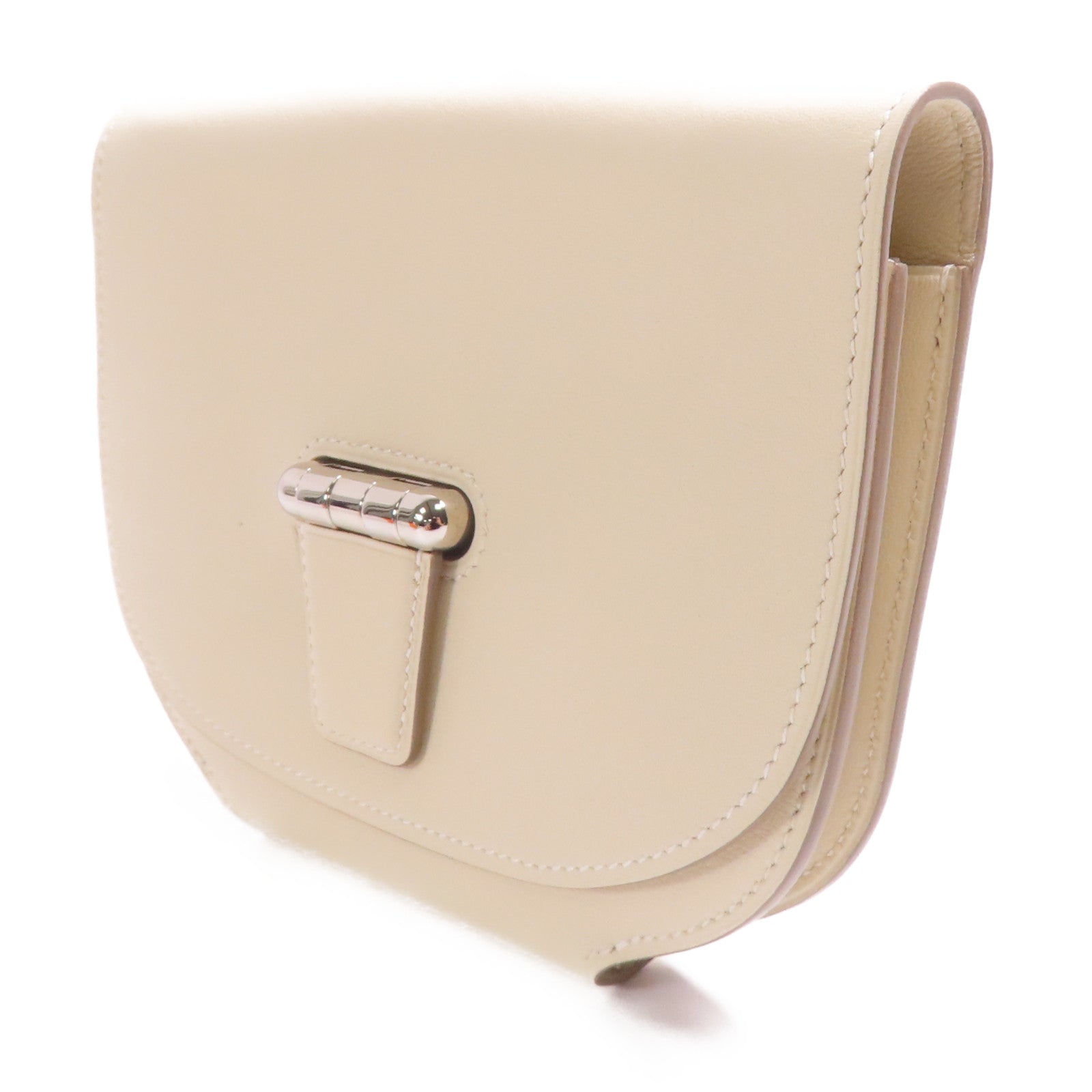 HERMES Swift皮革Mini Convoyeur銀扣肩背袋