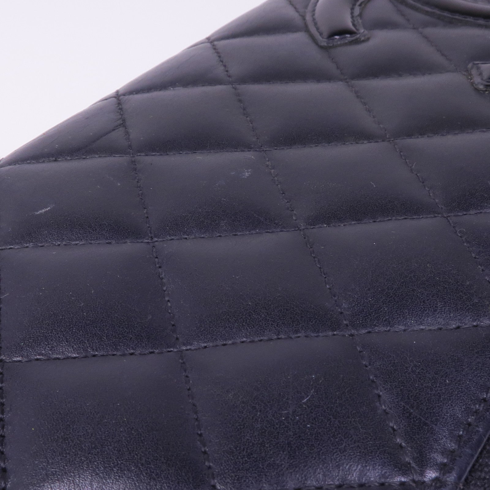 CHANEL 牛皮皮革Cambon Long Wallet銀扣長錢包