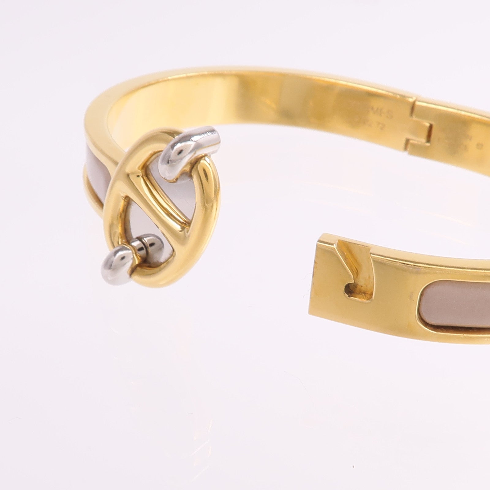 HERMES 金屬/琺瑯Mini Clic Chaine d'Ancre手鐲