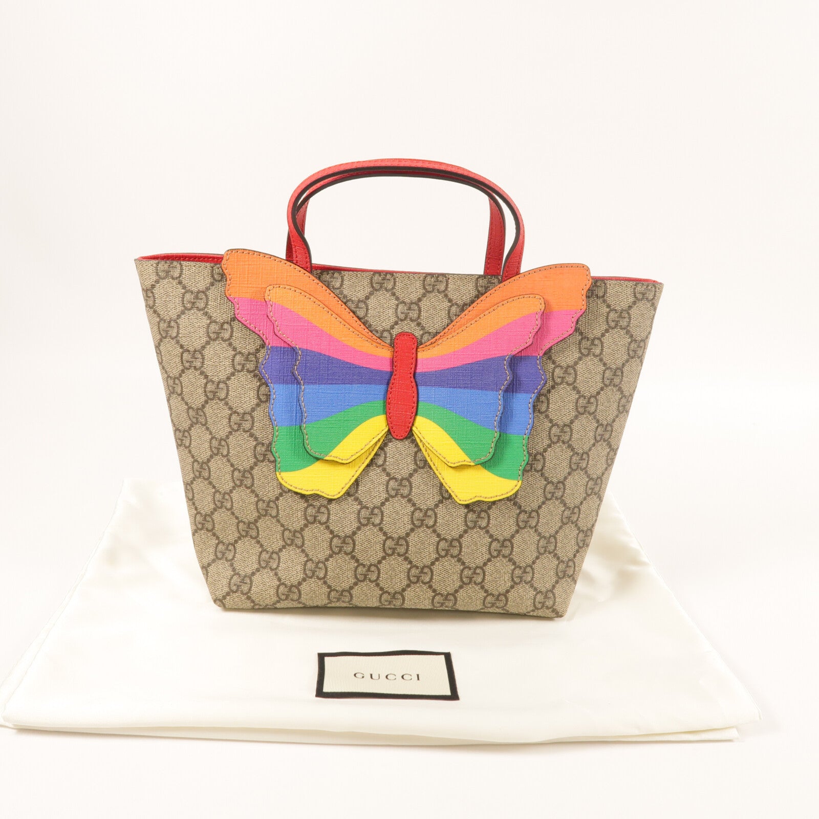 GUCCI 塗層帆布Hand Bag銀扣手挽袋