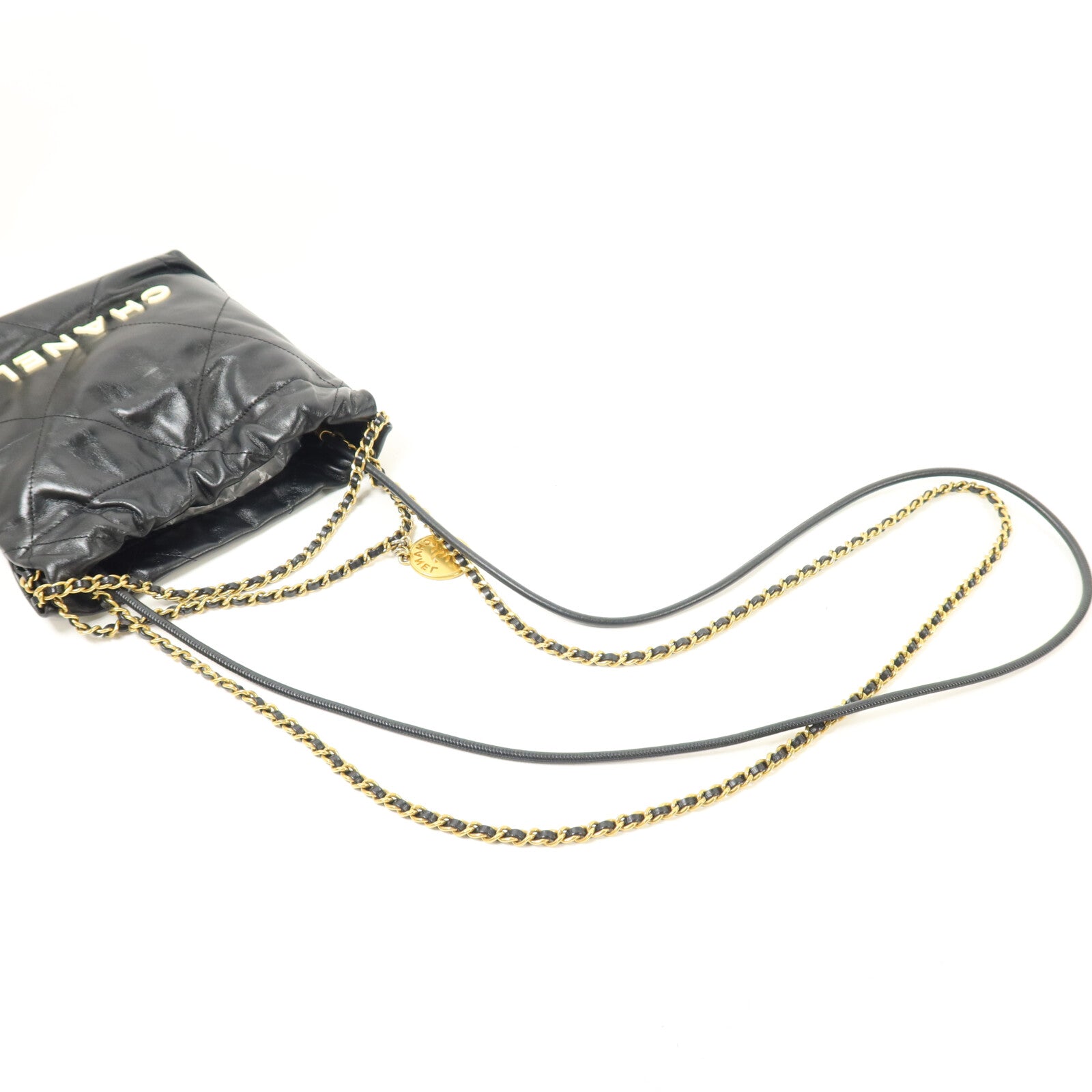CHANEL 牛皮皮革Chanel 22 Mini手挽肩背兩用袋