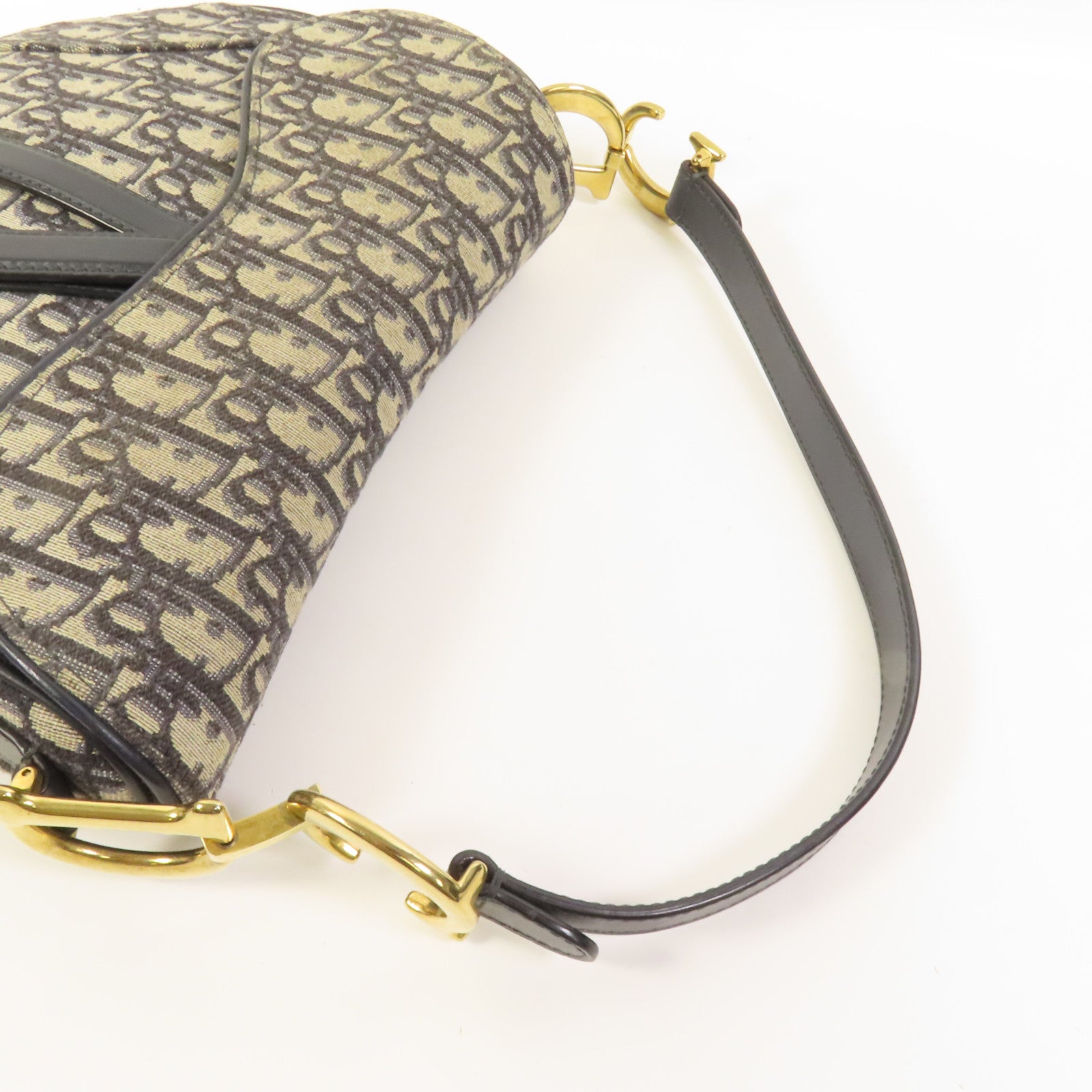 Dior 帆布Saddle金扣肩背袋