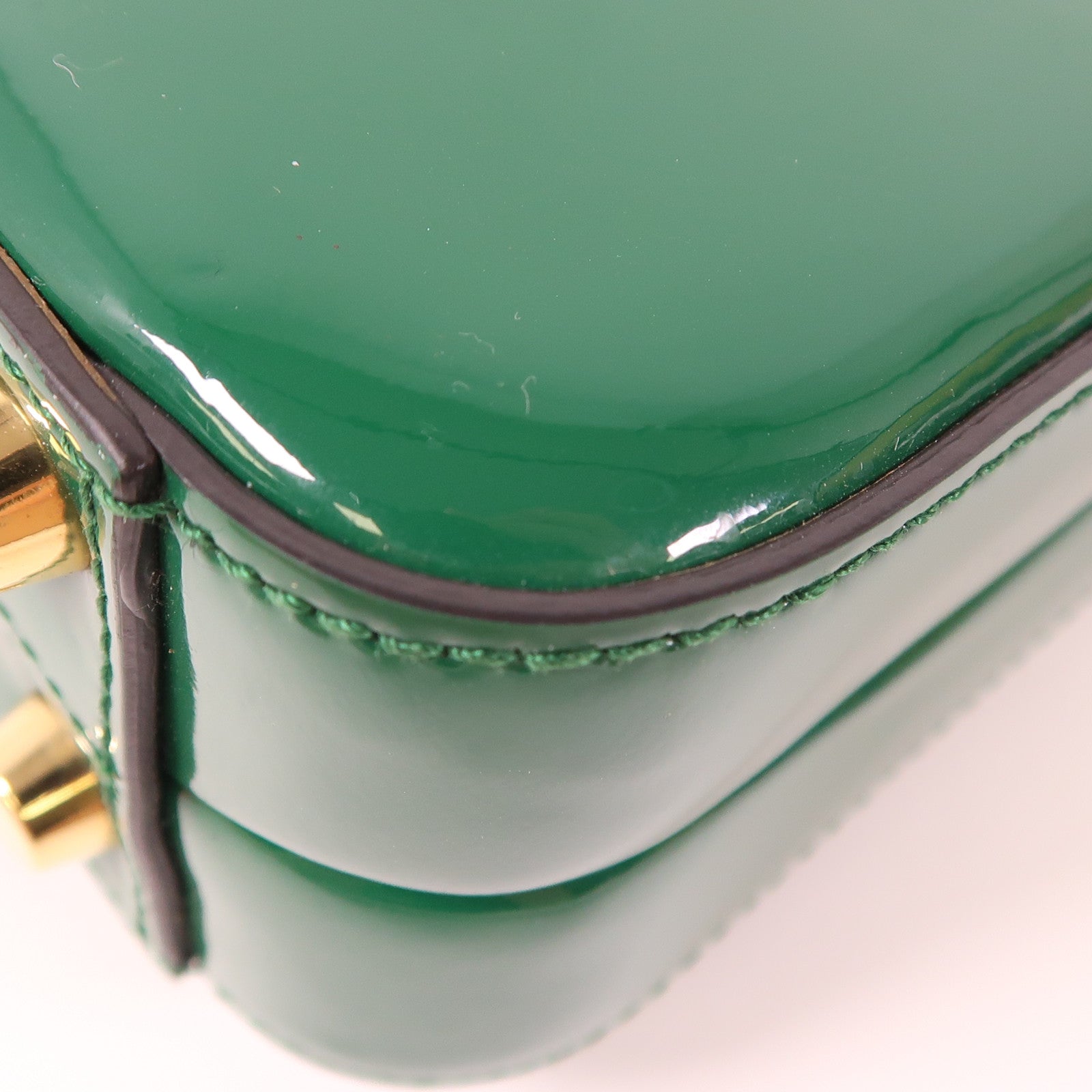 GUCCI 漆皮皮革Sylvie 1969 Bag金扣手挽肩背兩用袋