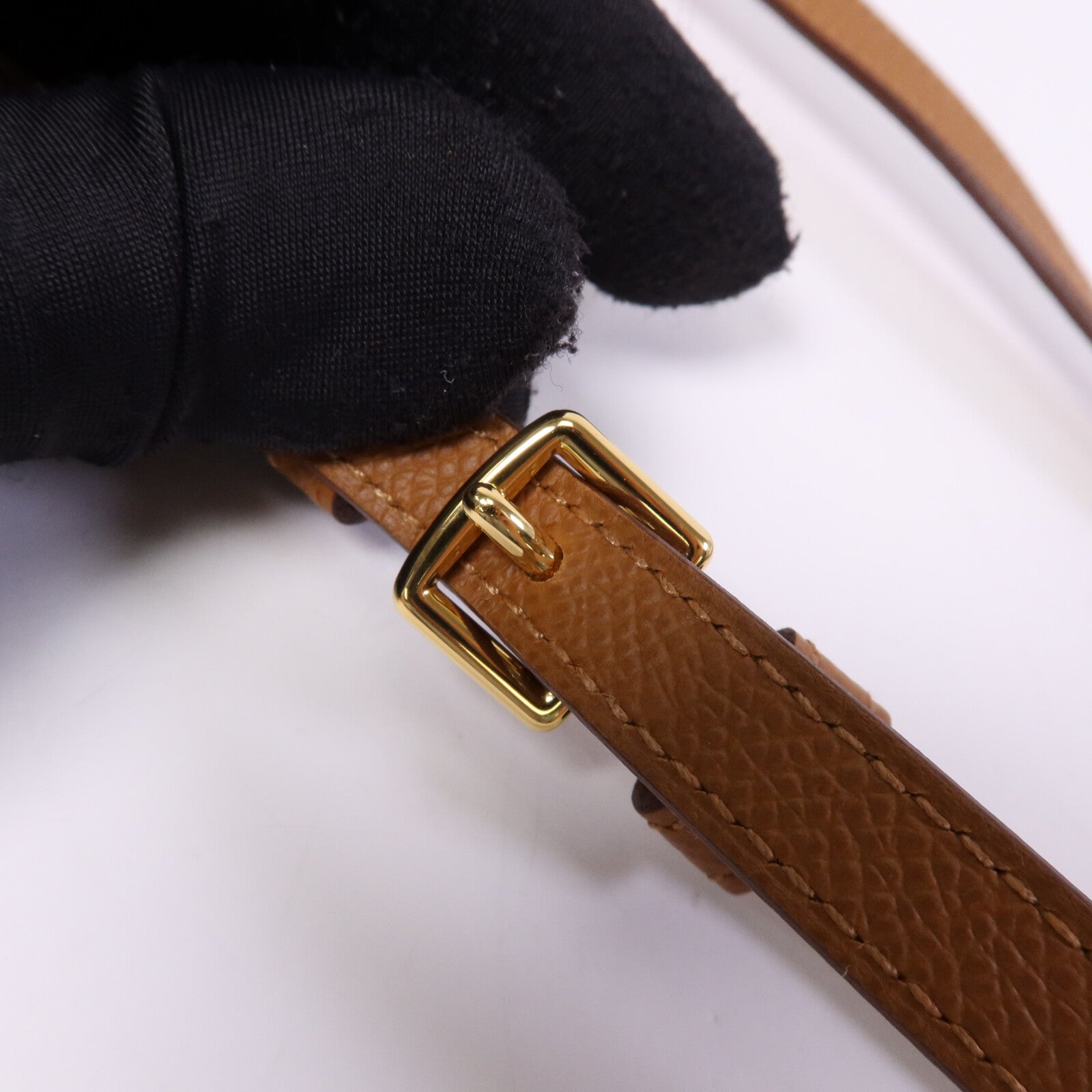 HERMES Epsom皮革Pochette Kelly Multipocket金扣肩背袋