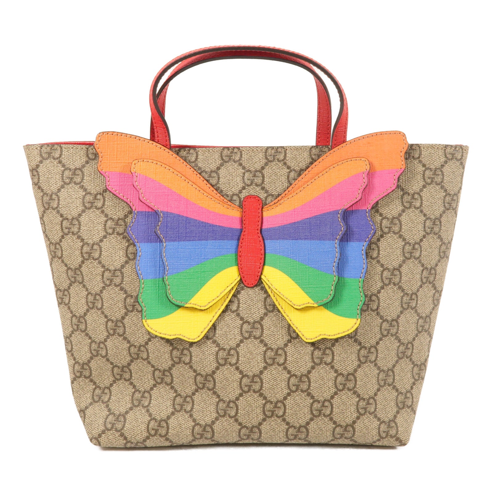 GUCCI 塗層帆布Hand Bag銀扣手挽袋