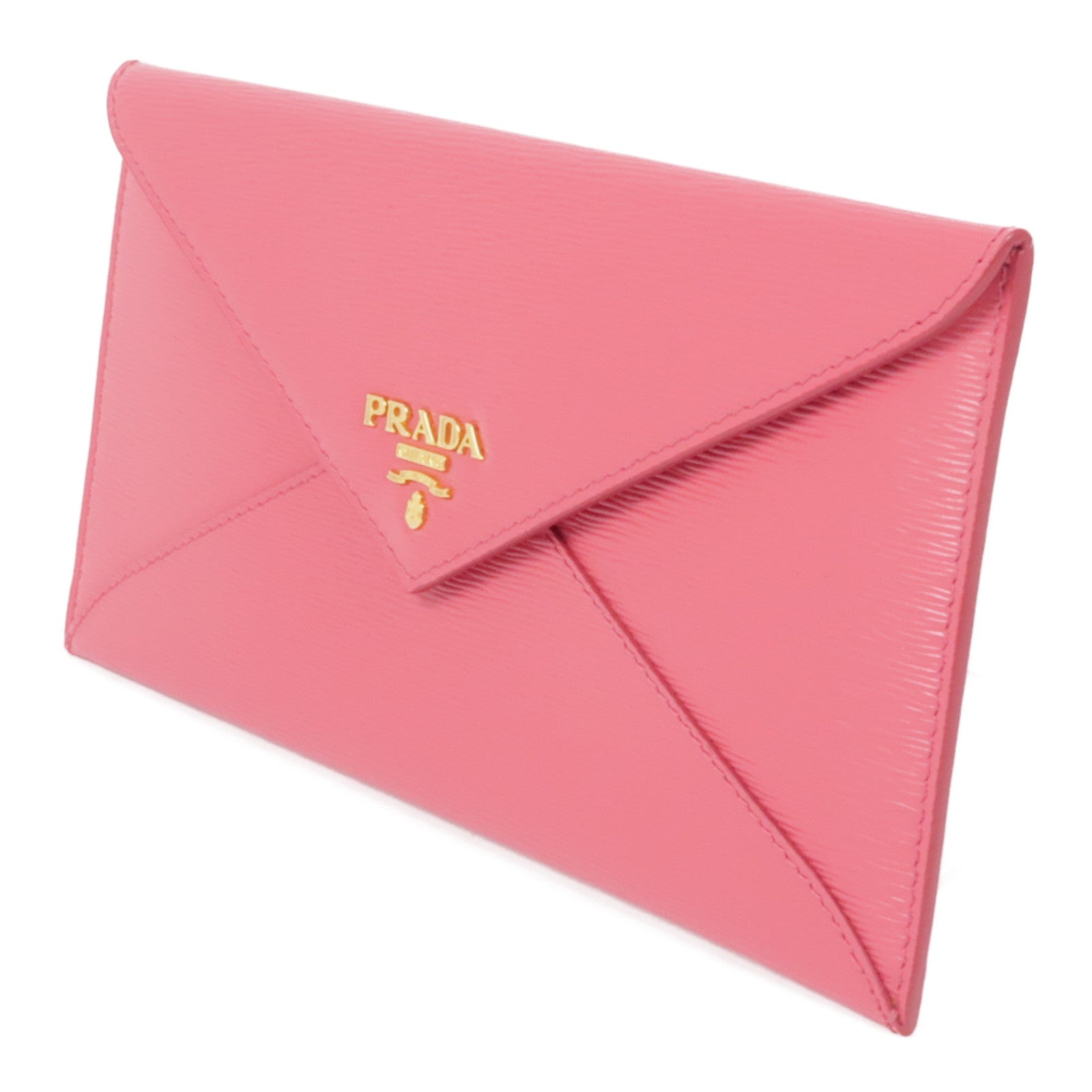 PRADA 牛皮皮革Long Wallet金扣長錢包