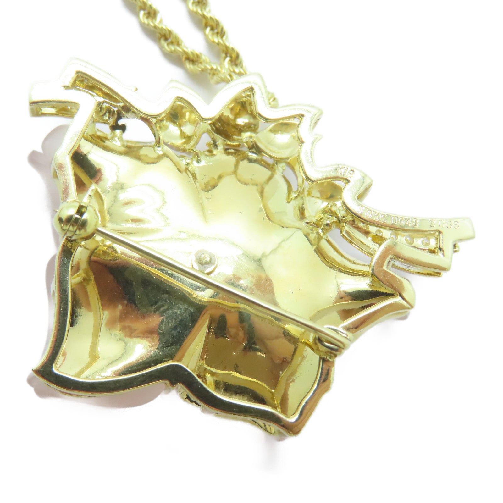 JEWELRY 18K黃金Necklace 30.68ct Quartz/0.55ct紅寶石項鍊