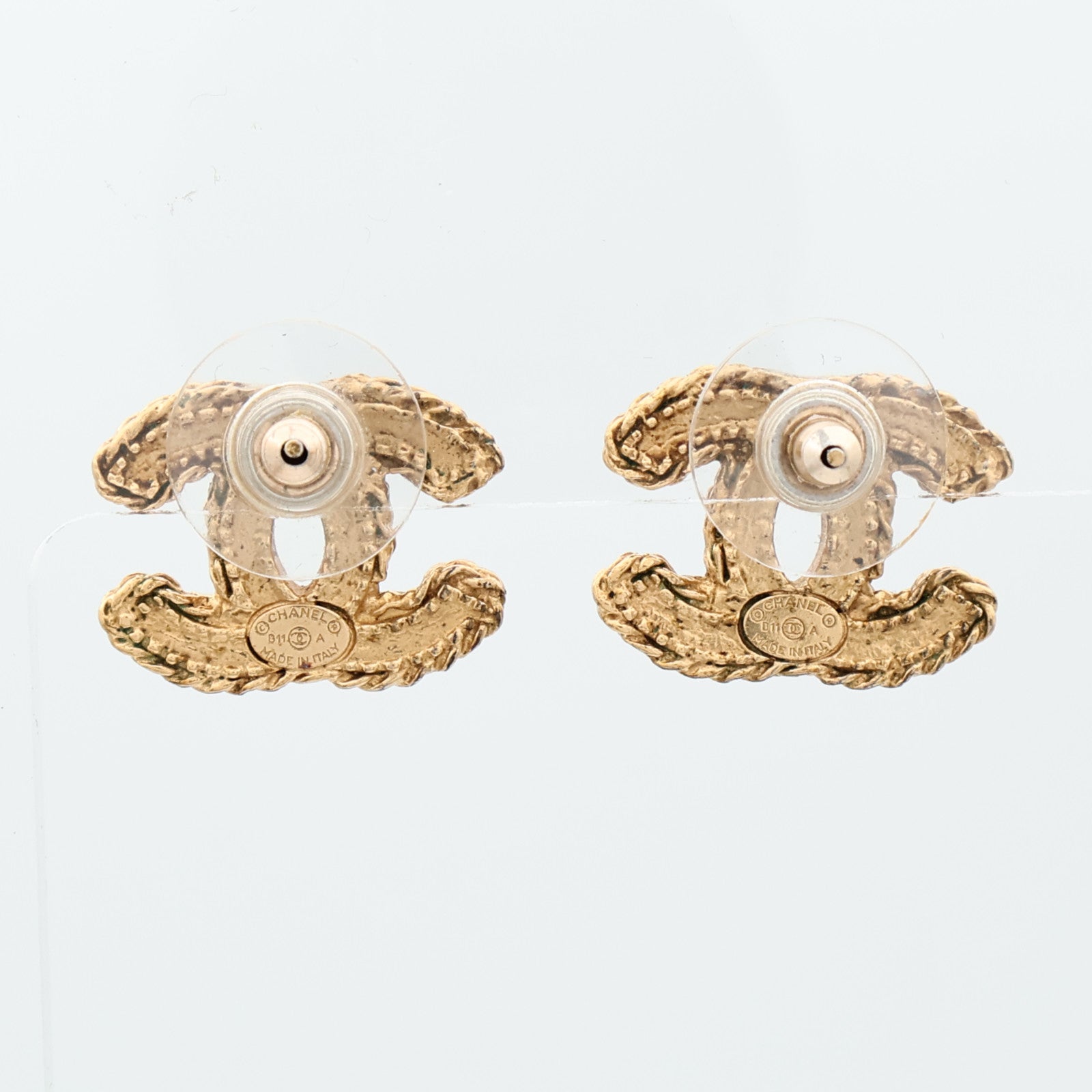 CHANEL 金屬CC Logo Earrings耳環
