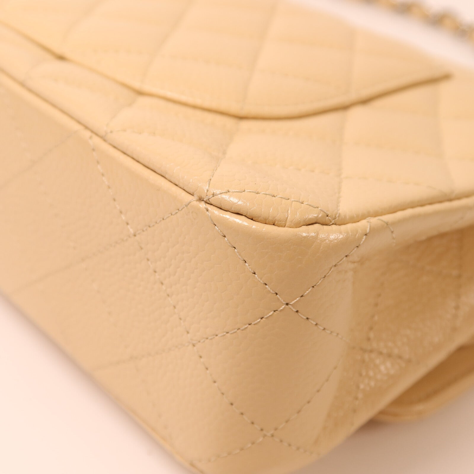 CHANEL 牛皮皮革Classic 25銀扣鏈帶肩背袋