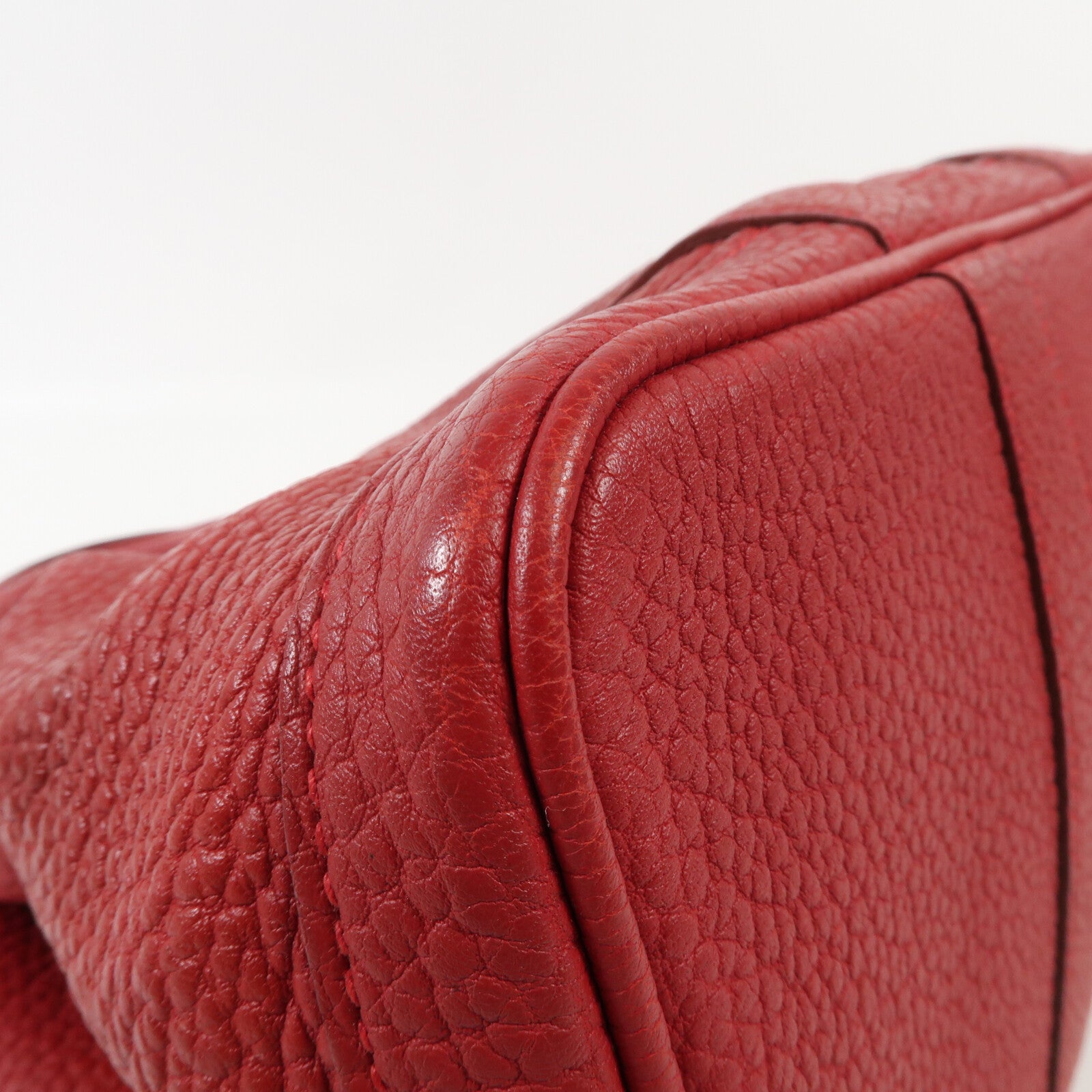 HERMES Negonda皮革Garden Party TPM銀扣手挽袋Bougainvillier