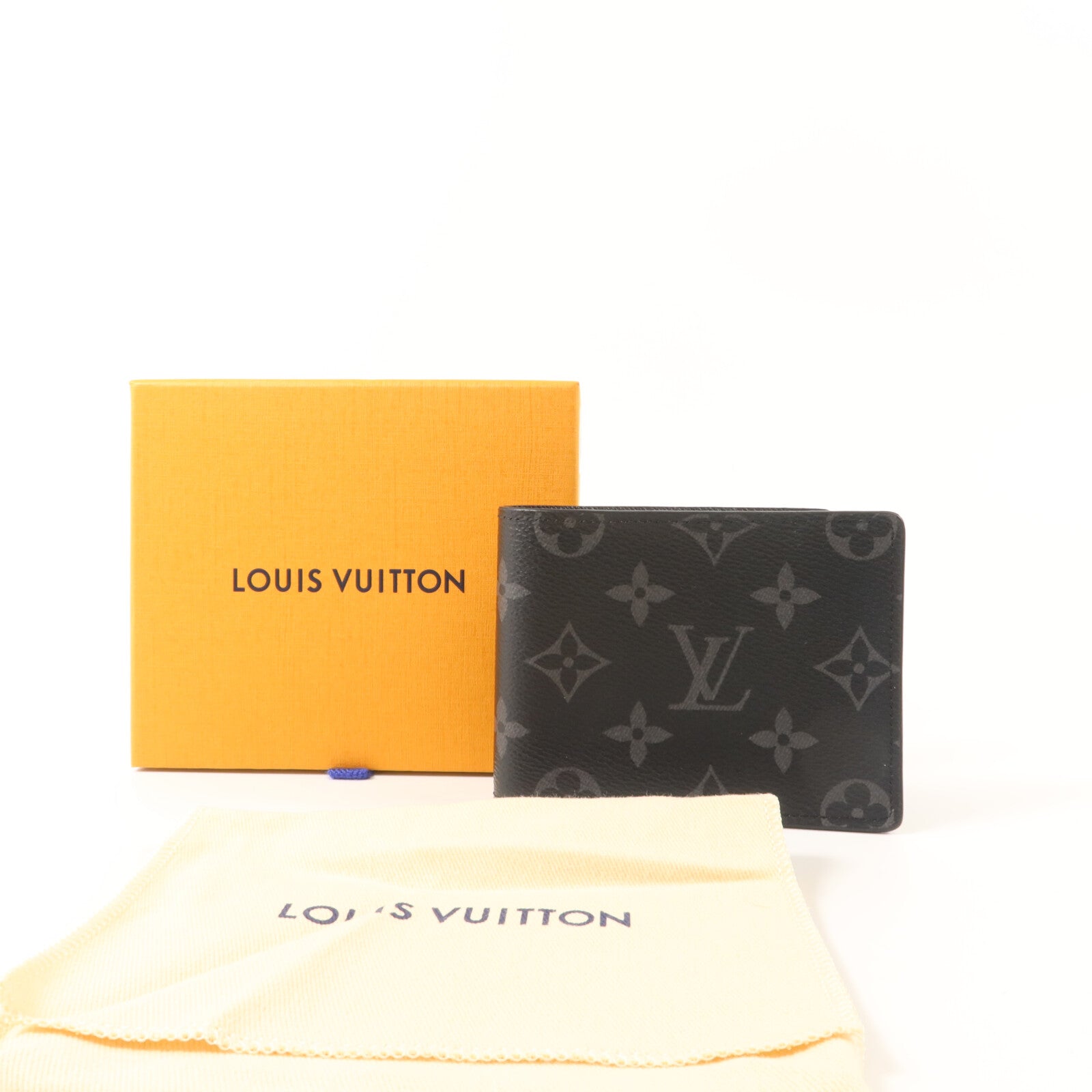 LOUIS VUITTON Monogram Eclipse Multiple錢包