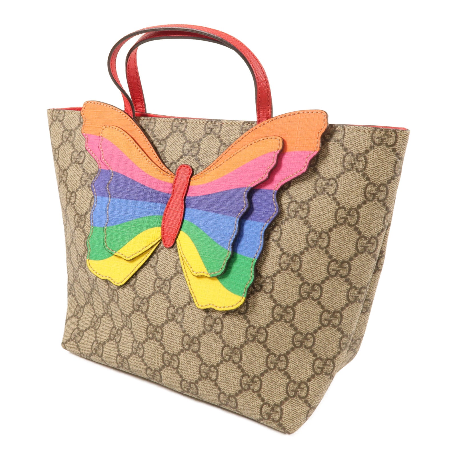 GUCCI 塗層帆布Hand Bag銀扣手挽袋