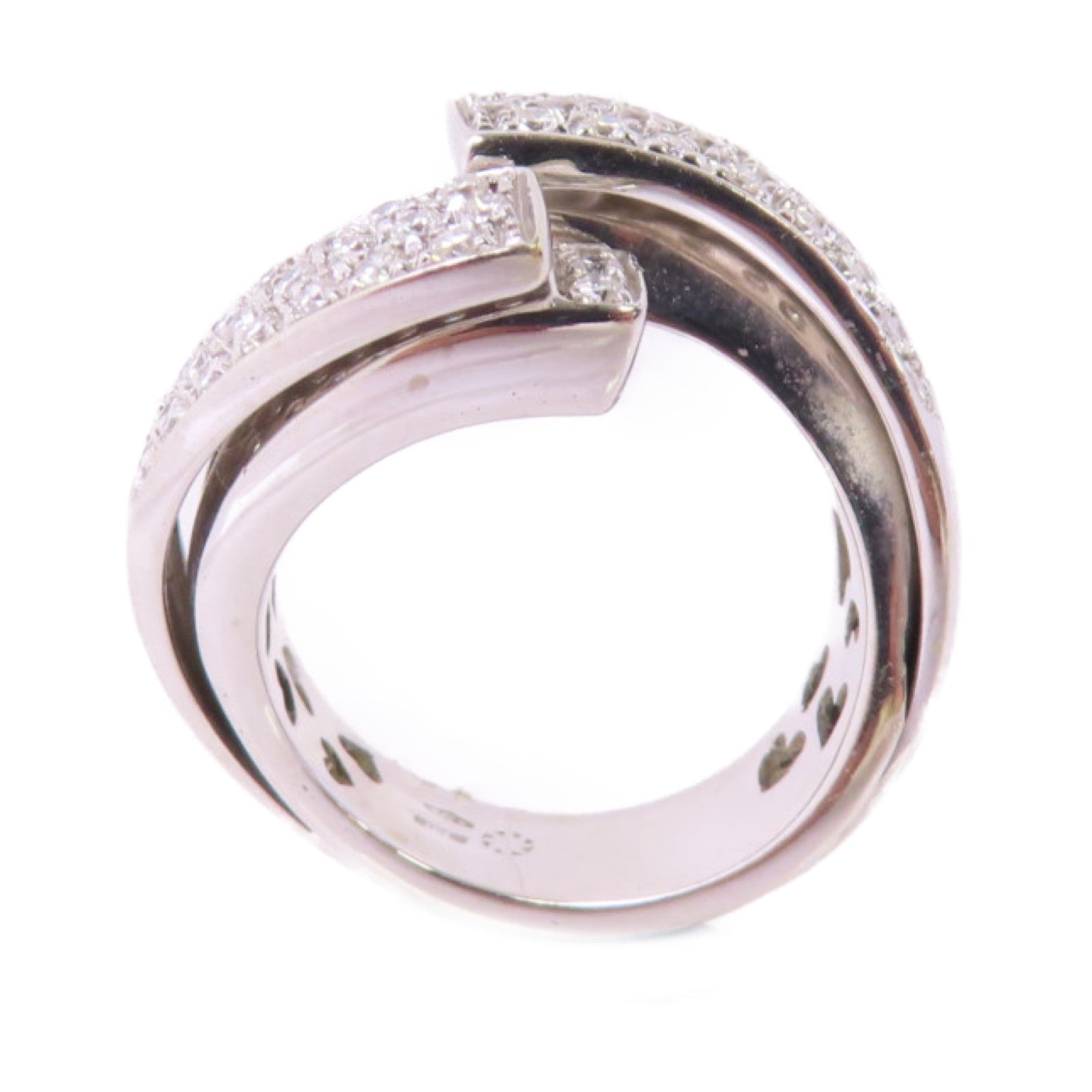 JEWELRY 18K白金/鑽石Diamond Ring戒指US#6.5