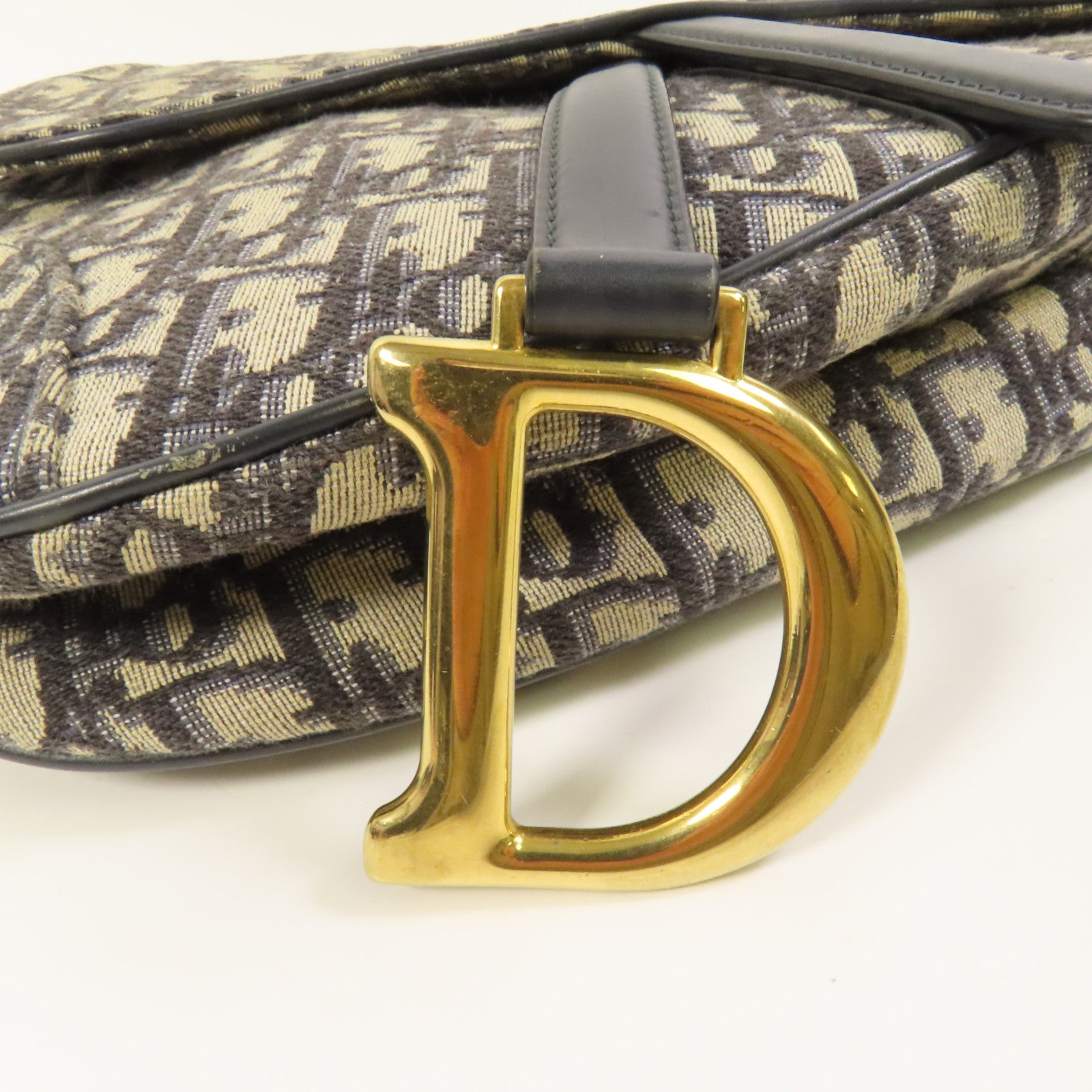 Dior 帆布Saddle金扣肩背袋