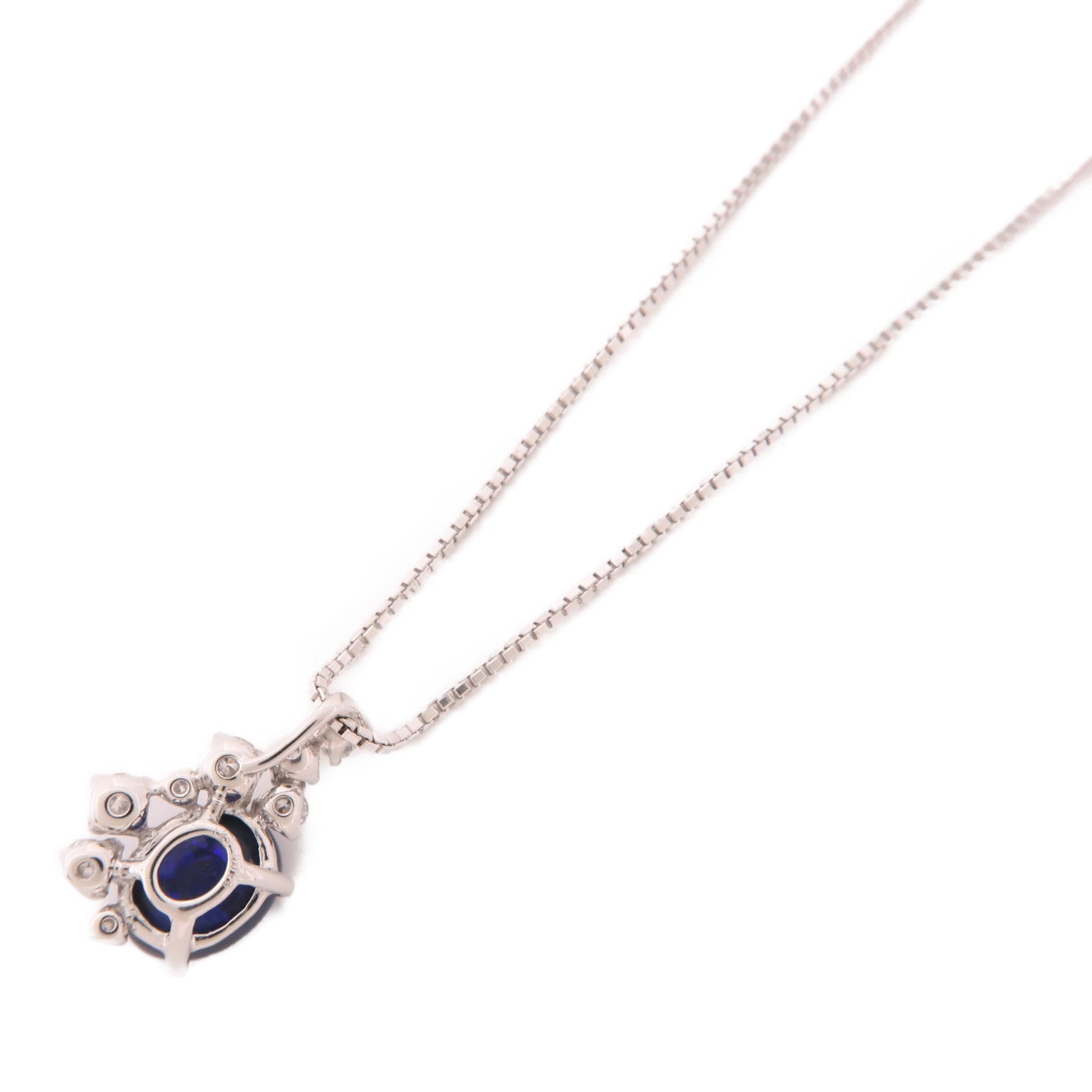 JEWELRY Black Opal/Diamond Necklace 18K White Gold