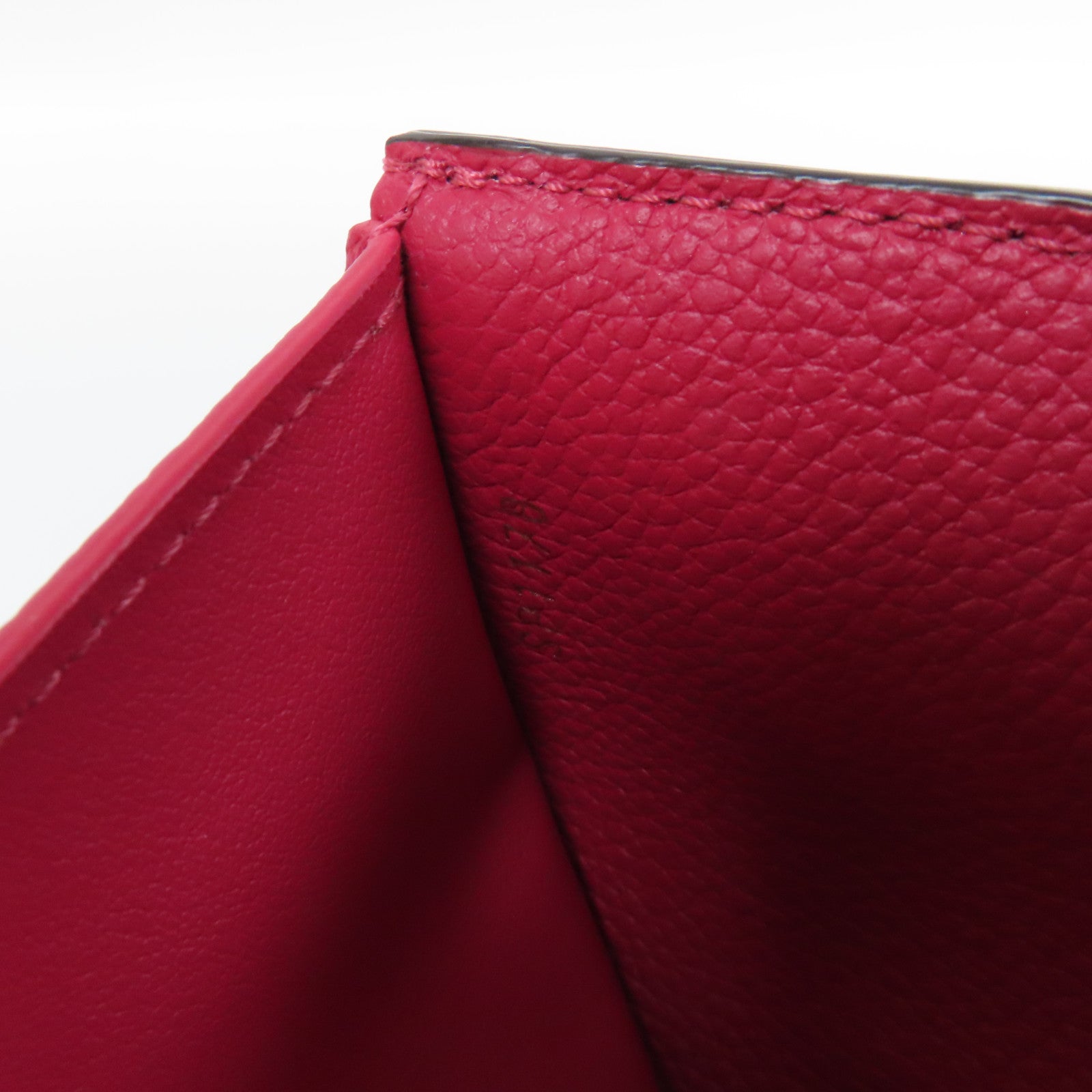 LOUIS VUITTON Monogram Empreinte Victorine Wallet金扣錢包桃紅色