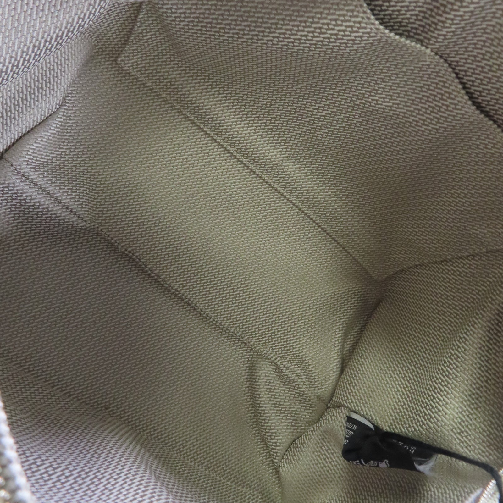 HERMES H Plume帆布Bride A Brac small Hand Bag銀扣手挽袋米色/黃色