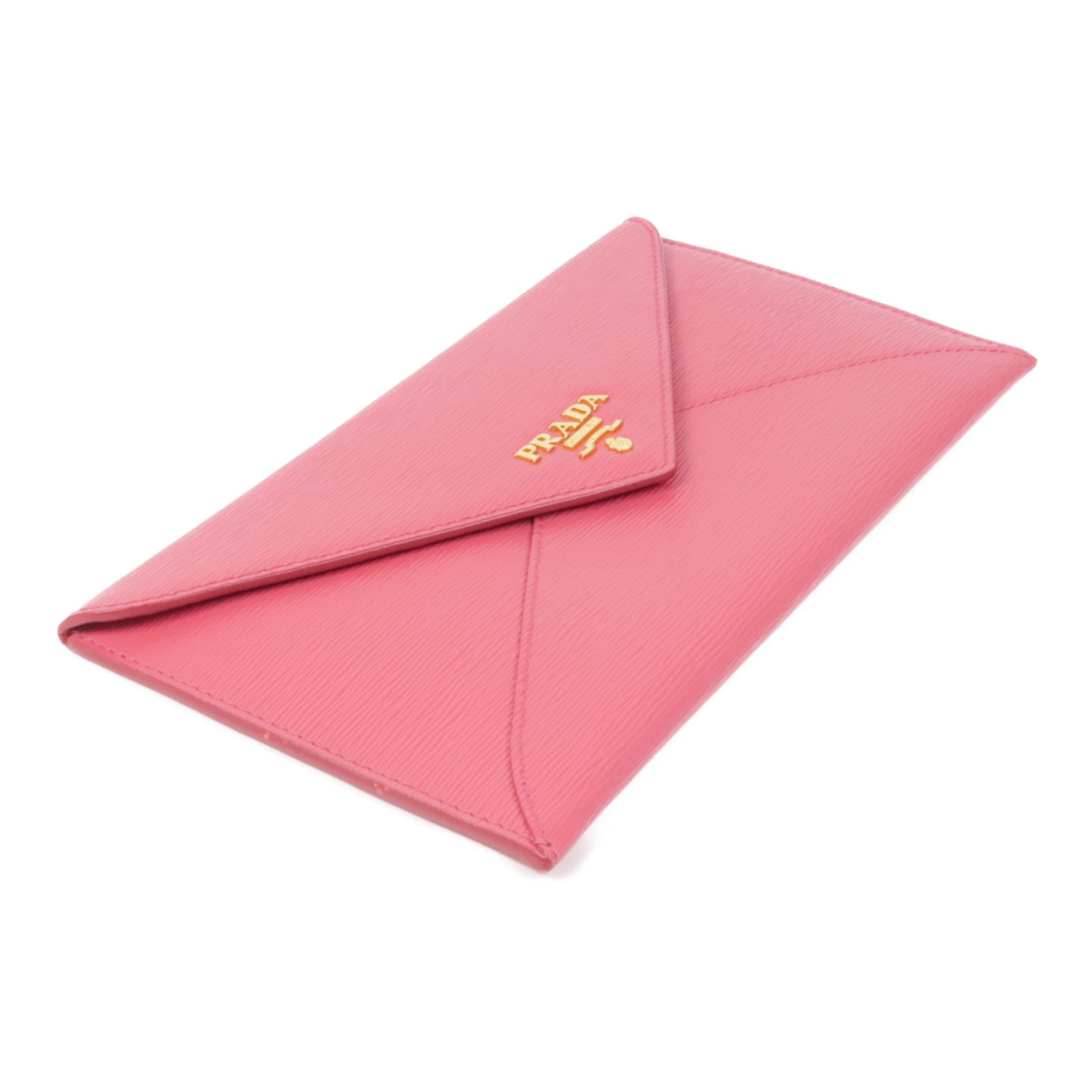 PRADA 牛皮皮革Long Wallet金扣長錢包